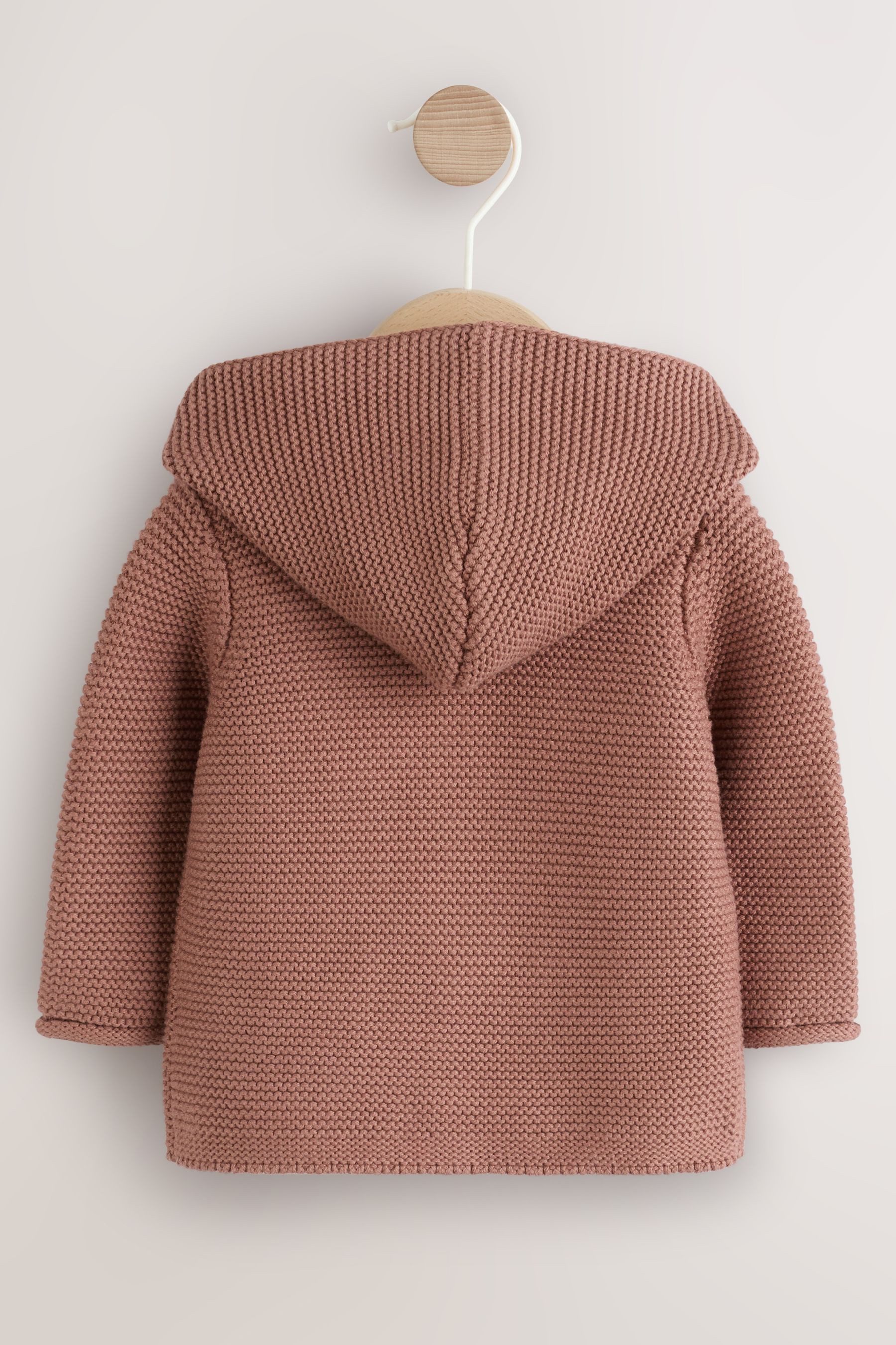 Next Strickjacke Baby Strickjacke mit Kapuze (1-tlg)