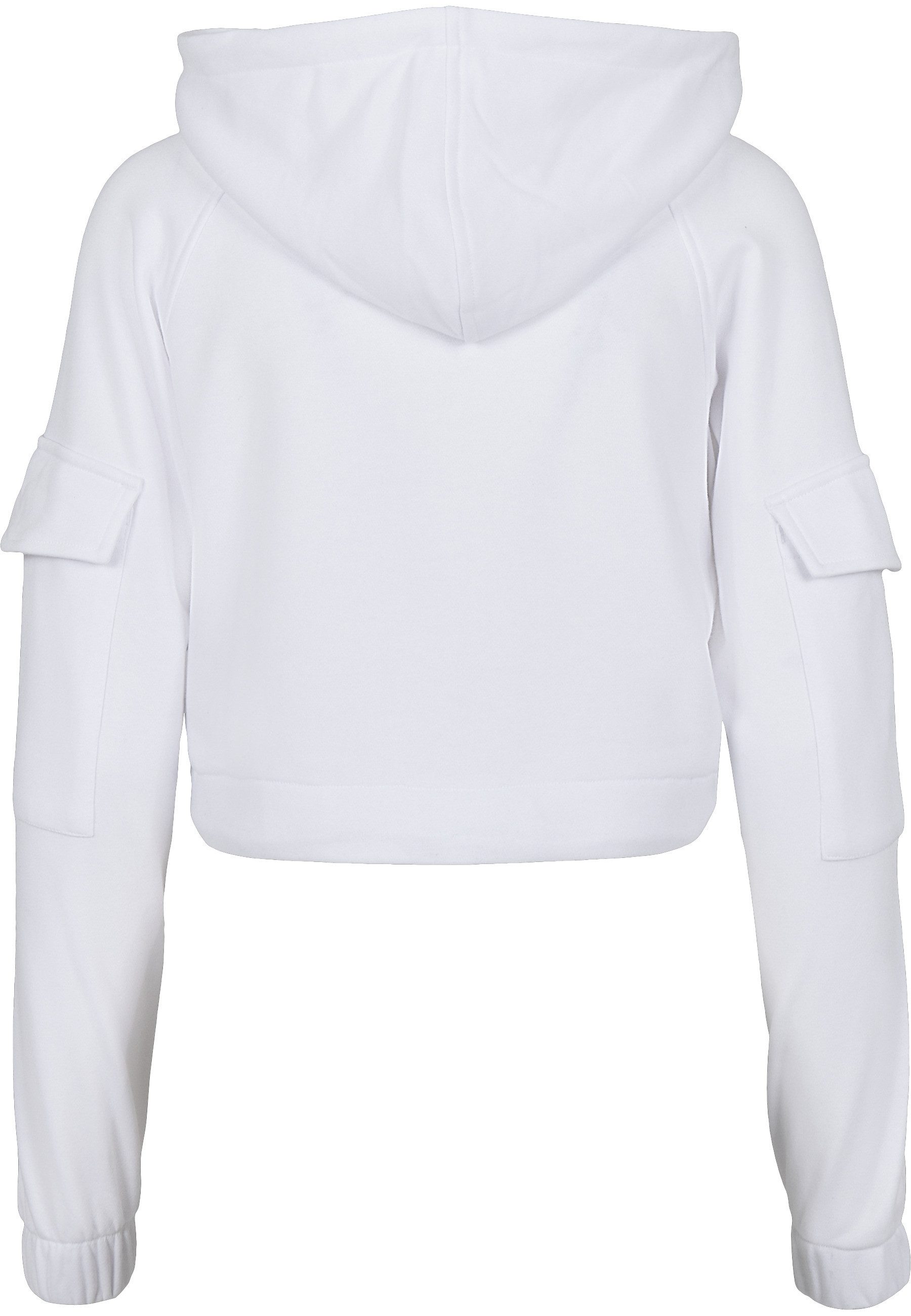 URBAN CLASSICS Kapuzensweatshirt Urban Classics Damen Ladies Short Worker Hoody (1-tlg)