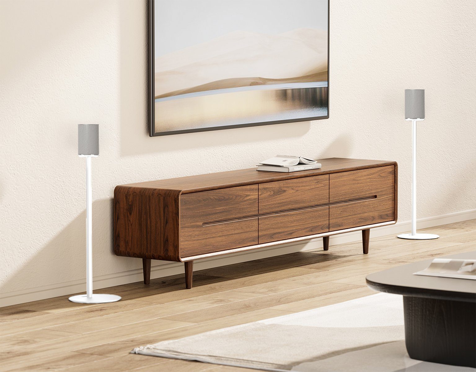 my wall Lautsprecherständer HS42WL, (2 Ständer für SONOS Era 100 oder Era 100 SL - Höhe 71,5 cm)