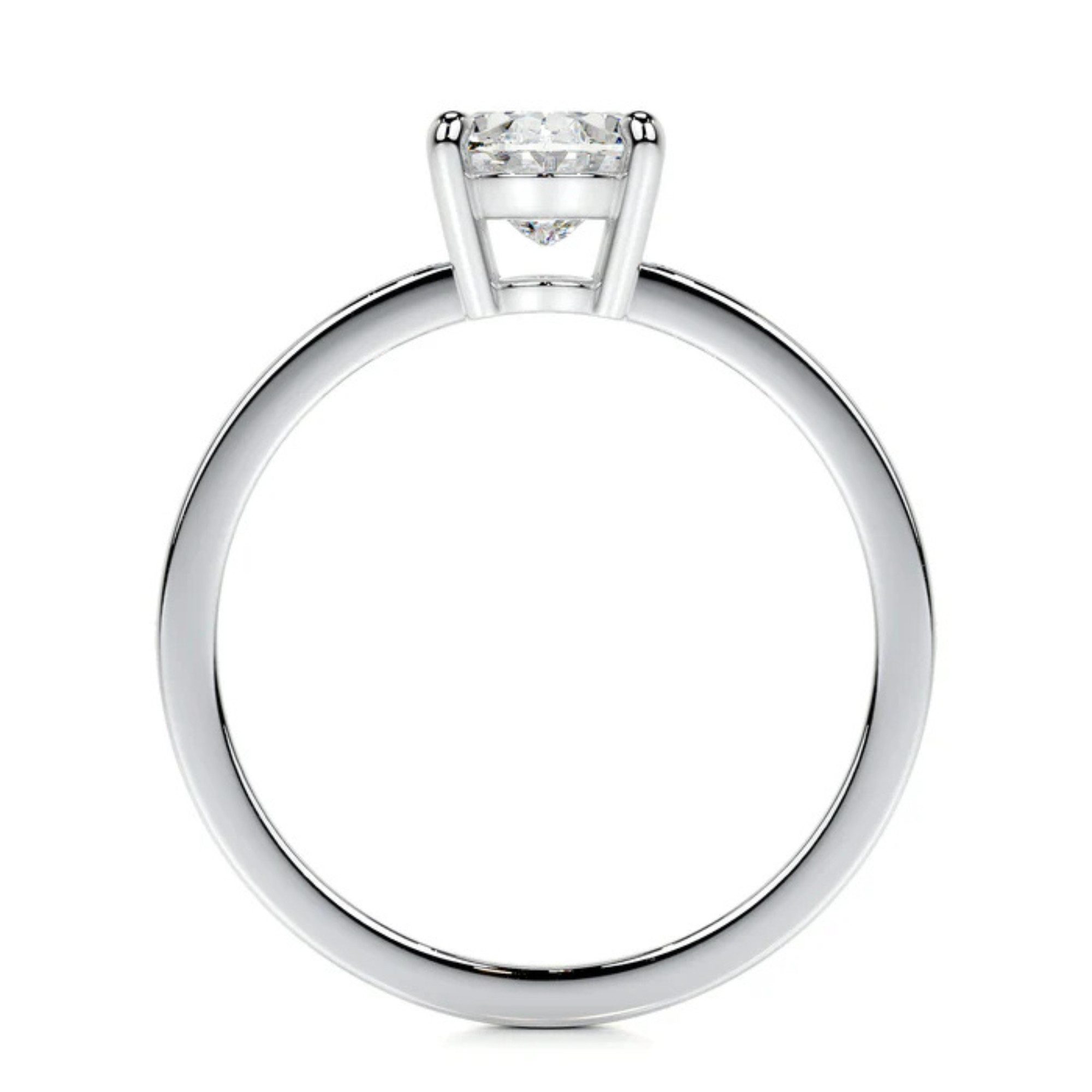Nicole Manson Diamantring 585 Gold mit Ovaler Labordiamant 1.16ct - 3.20ct, Ovaler