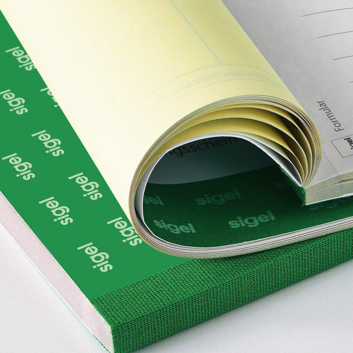 Sigel Formularblock Rapporte Wochenberichte A5 quer 100 Blatt mit Blaupapier, mit Blaupapier