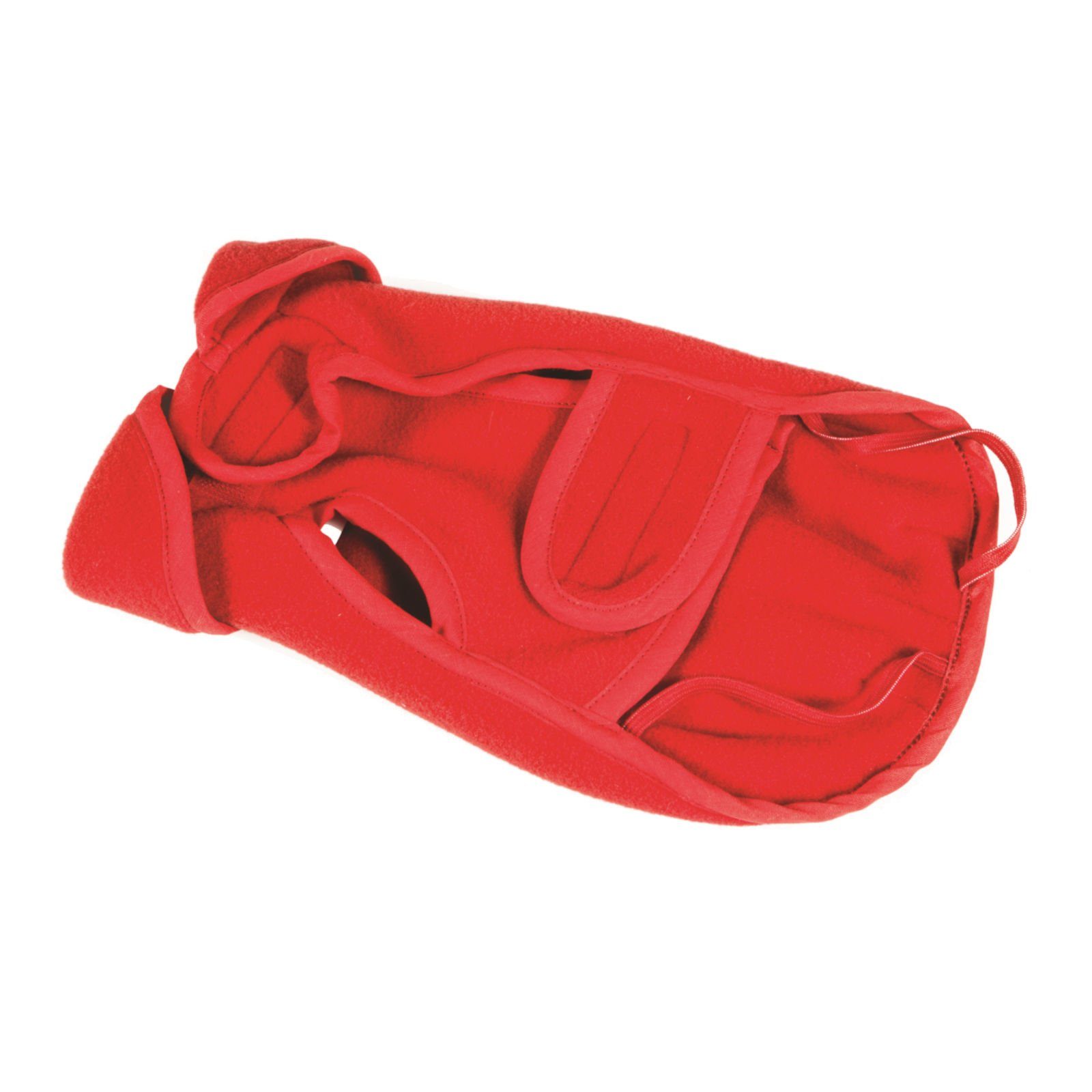 Fashion Dog Hundemantel Fleece-Hundemantel, Rot, 27 cm