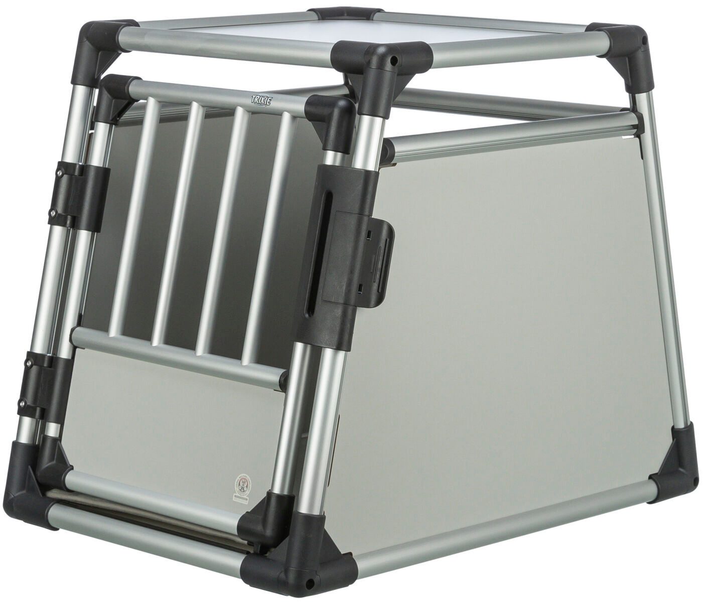 TRIXIE Tiertransportbox Transportbox, Aluminium - hellgrau/silber - 53 × 61 × 74 cm