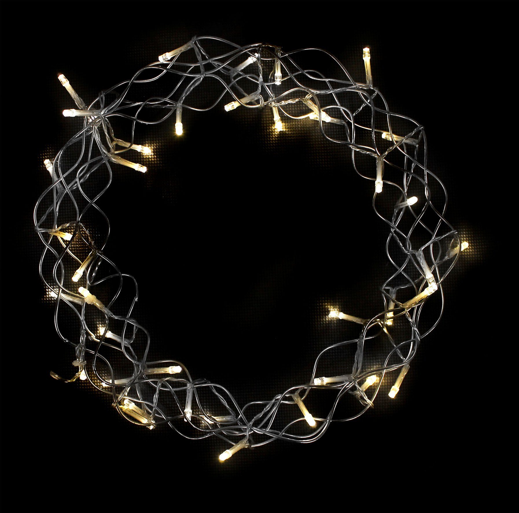 Dekokranz Metallkranz Ø 30 cm zum hängen - 40 LED -
