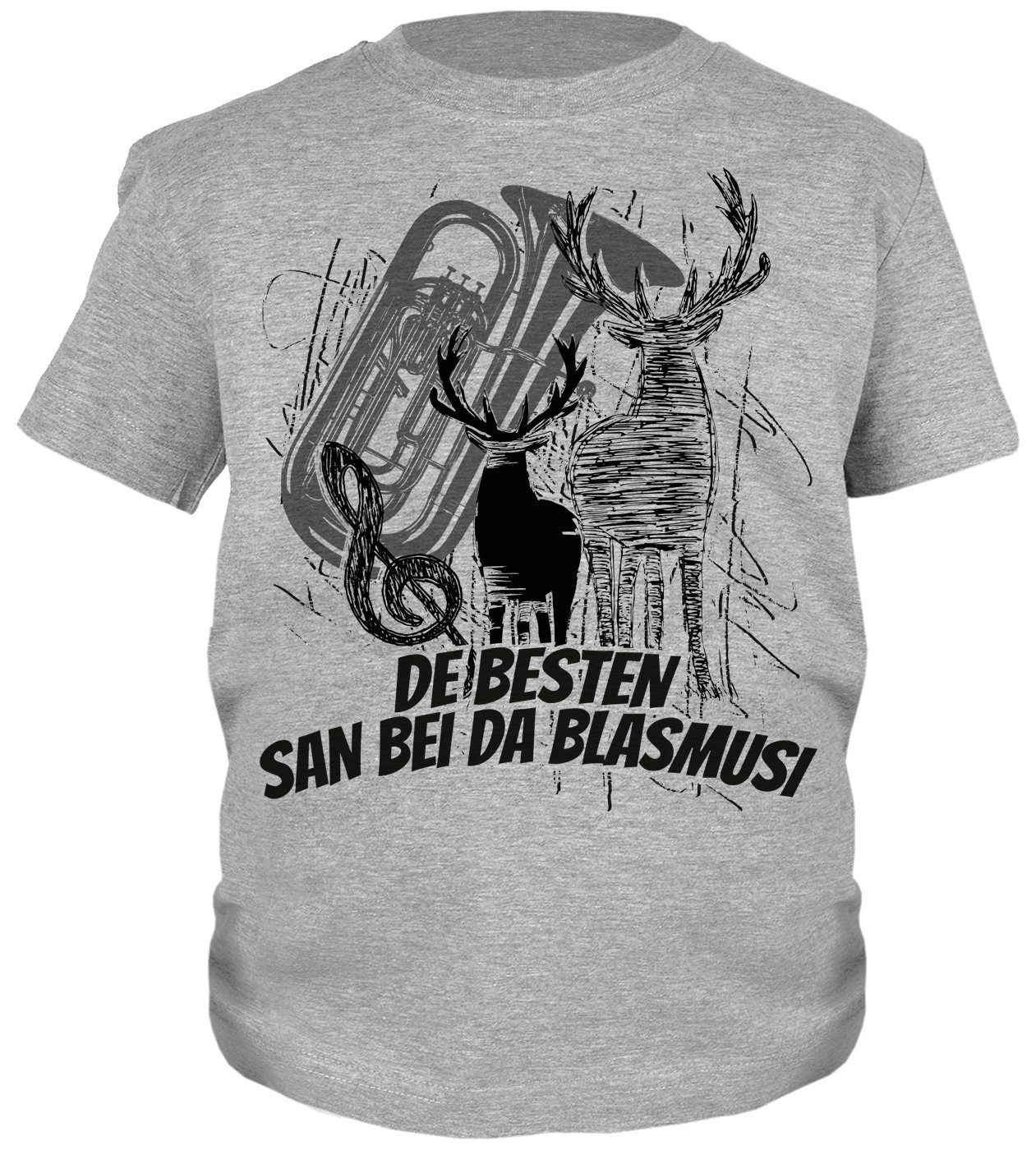 T-Shirt Trachten Blaskapelle Sprüche Shirt