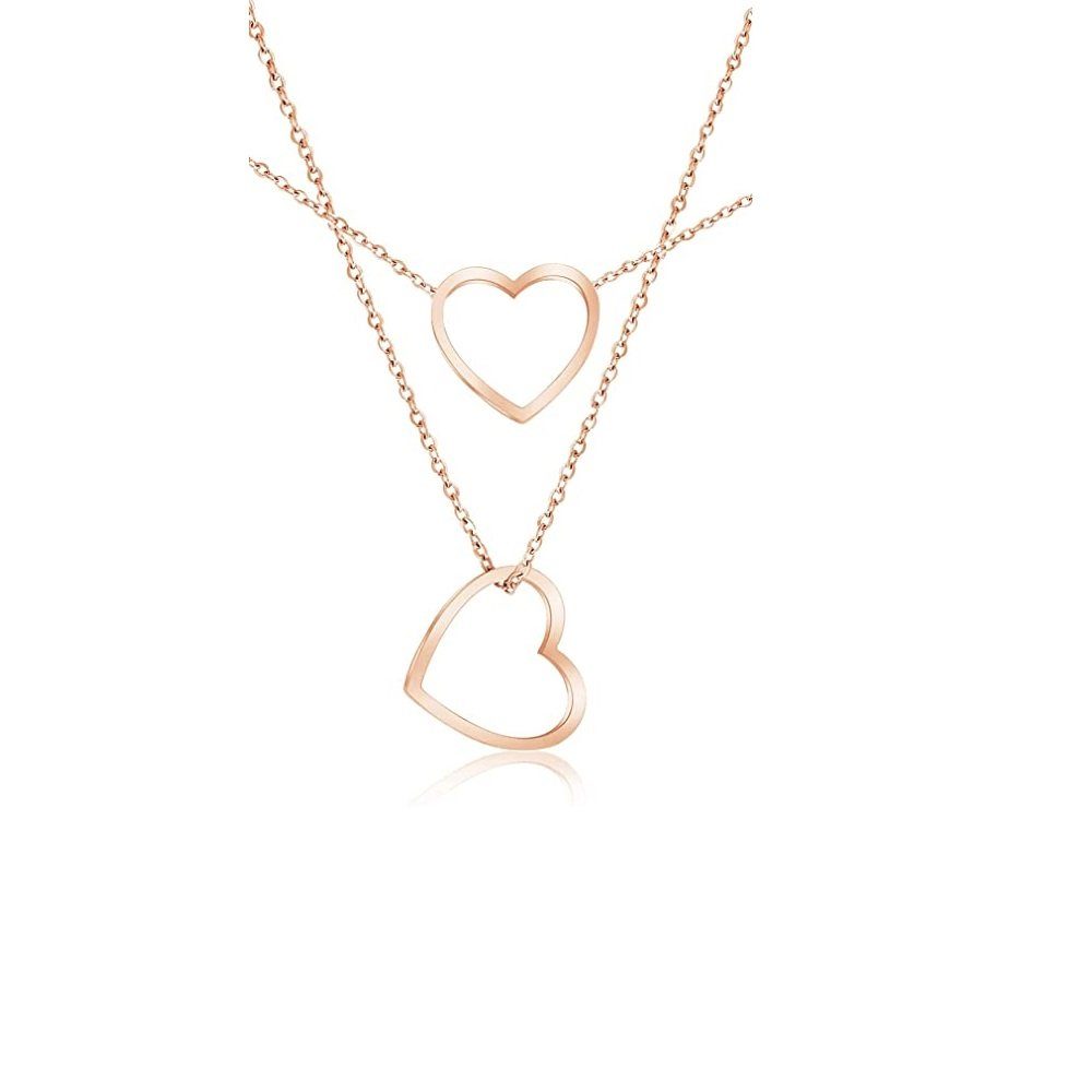 Einzelstück Kette mit Anhänger Halskette Mama Herz Muttertag Geschenk 925 Sterling Silber vergoldet, verstellbare Halskette