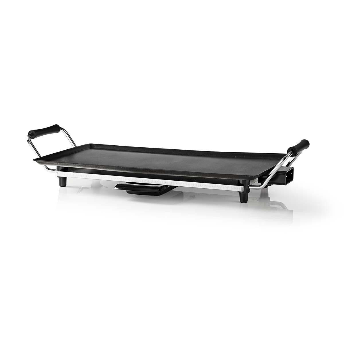 Nedis Grillplatte FCTE110EBK50 (1-St), Antihaftbeschichtung, regelbare Temperatur, für gesellige Mahlzeiten