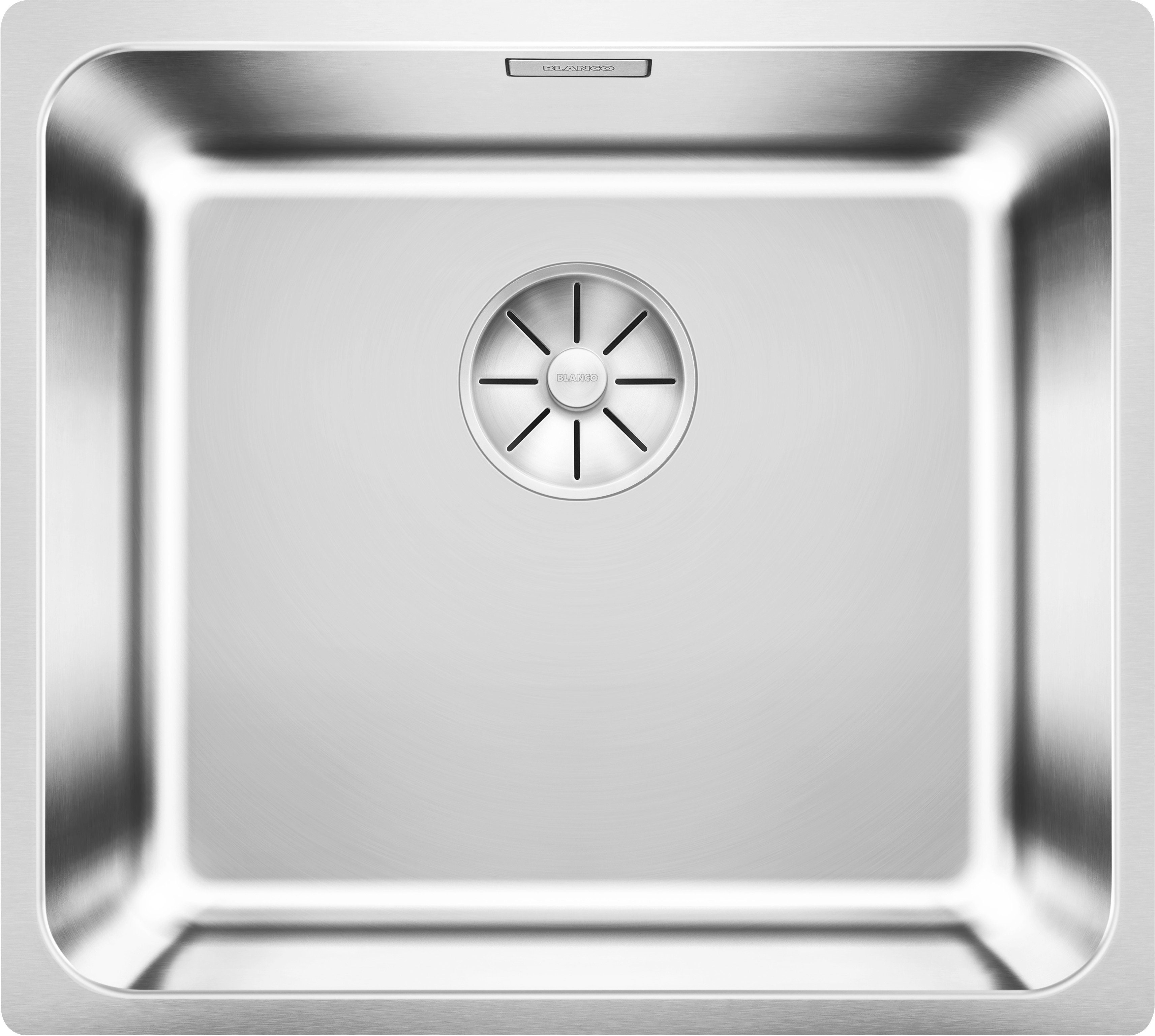 Blanco Edelstahlspüle SOLIS 450-IF, eckig, 44/49 cm, (1 St), zum wechselseitigen Einbau geeignet
