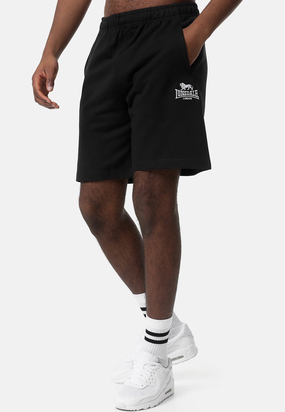 Lonsdale Sweatshorts DROMORE Black/White