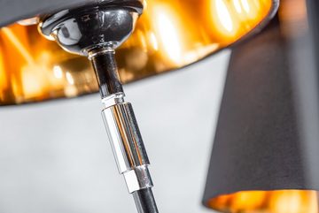 riess-ambiente Stehlampe LEVELS 176cm schwarz / gold, ohne Leuchtmittel, Wohnzimmer · Leinen · Metall · Marmor · Retro