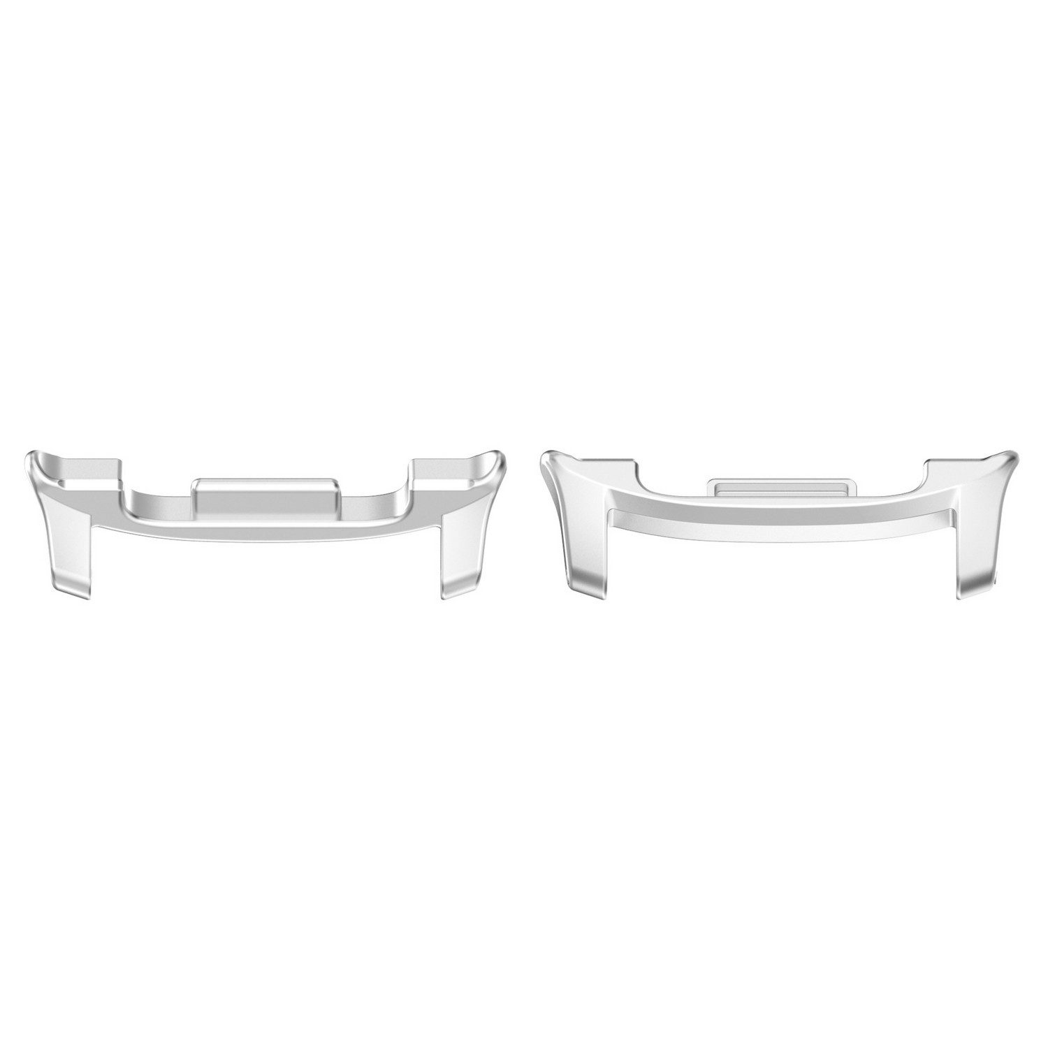 Wigento Smartwatch-Armband Verbindungsstück Adapter für Samsung Galaxy Watch 8 / 8 Classic Silber