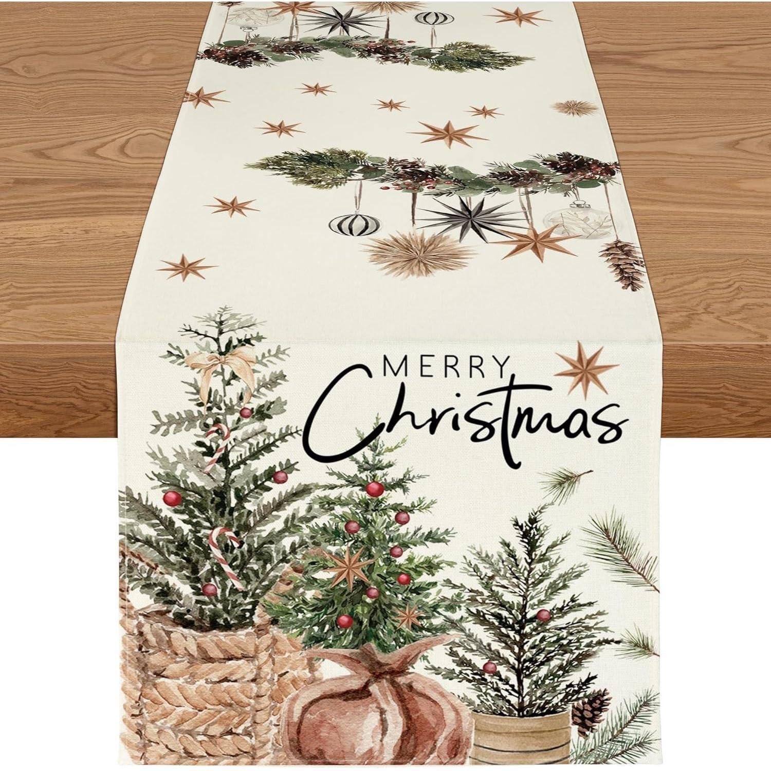 LuxusKollektion Hängedekoration Tischläufer Weihnachten wasserabweisend Küc günstig online kaufen