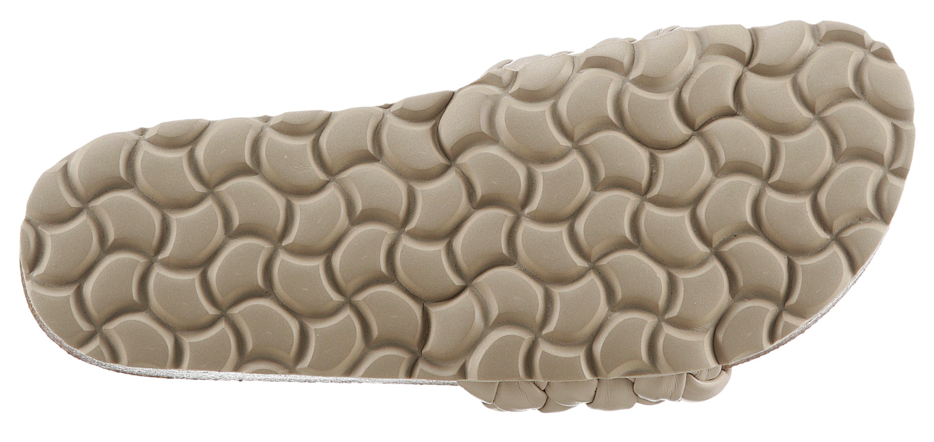 VERBENAS RICA TRENZA SOFT Pantolette Sommerschuh, Schlappen, Strandschuh mit geflochtener Bandage