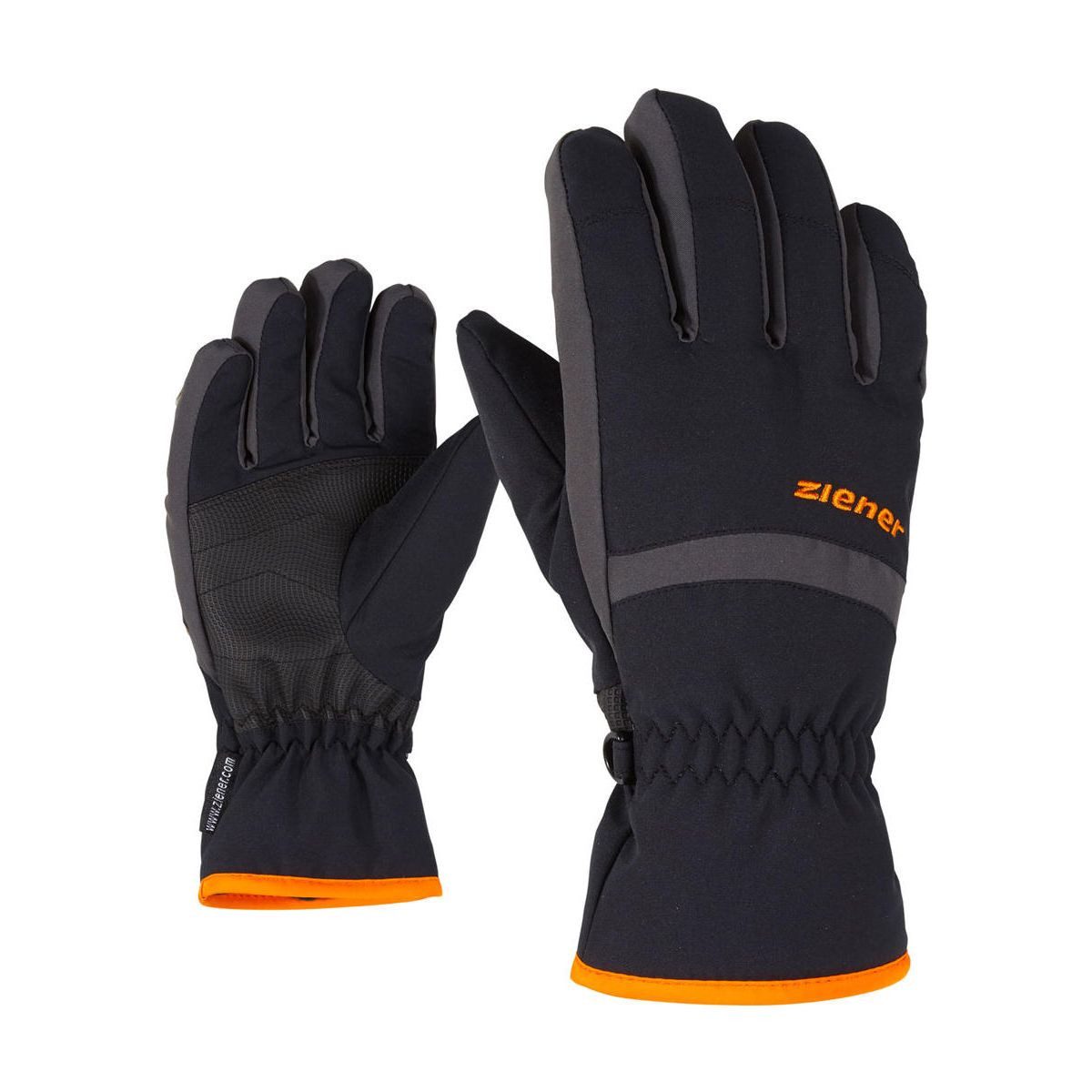Ziener Skihandschuhe Lejano ASR Glove Junior Wasser- und winddichte Kinderskihandschuhe für optimalen Komfort und