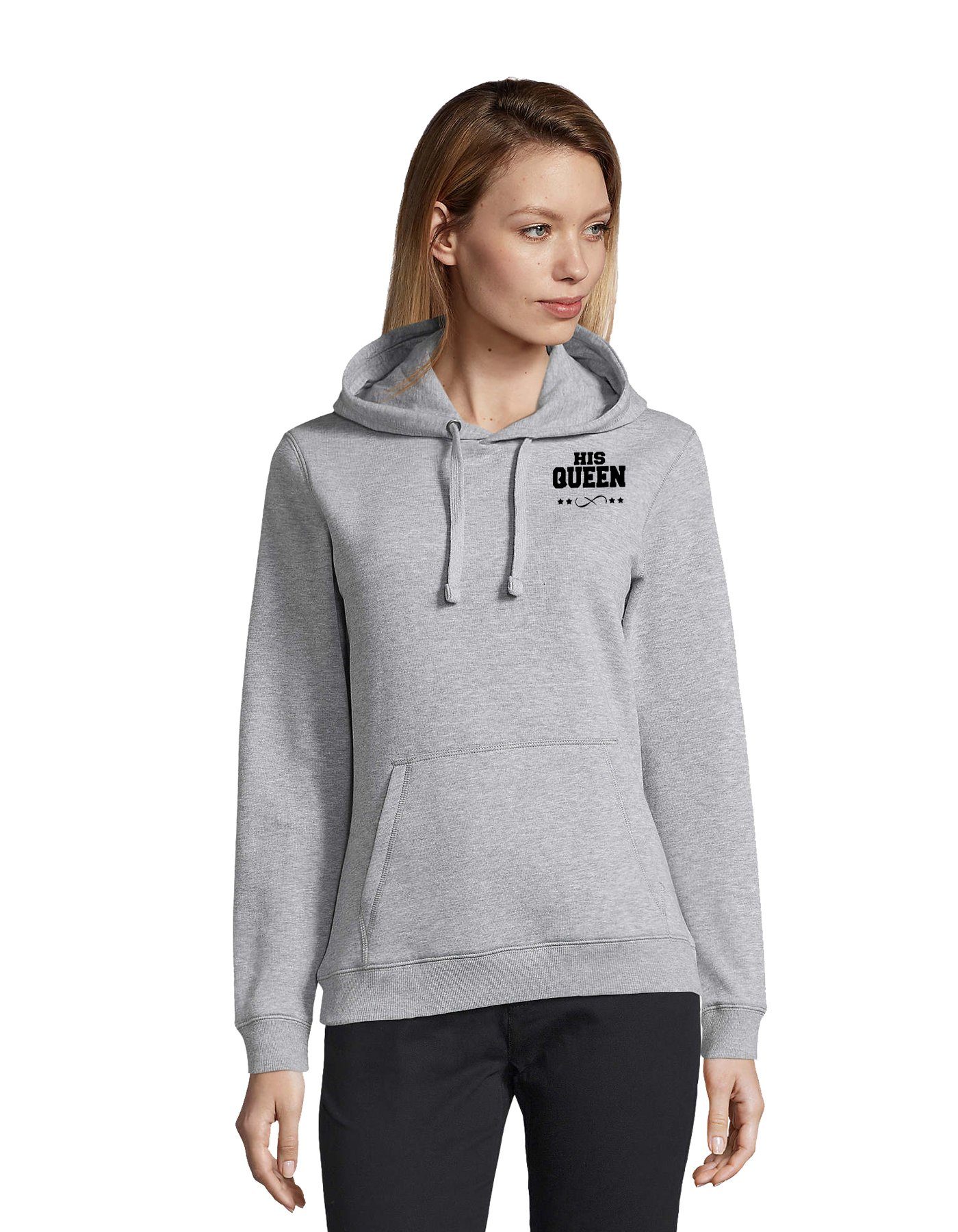 Hoodie Unisex Paar Pärchen Pullover The King His Queen Valentin Bff Friends