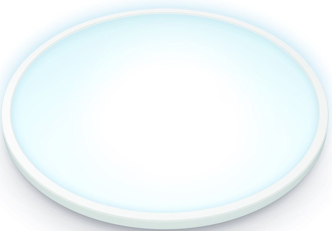 WiZ Deckenleuchte Super Slim, LED fest integriert, warmweiß - kaltweiß, erzeugt in Wohnräumen ein einstellbares warm- oder kaltweißes Licht