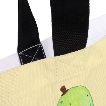 Mr. & Mrs. Panda Shopper Schildkröte Pause - Gelb Pastell - Geschenk, sitzen, Freizeittasche, (1-tlg), Einzigartige Designs