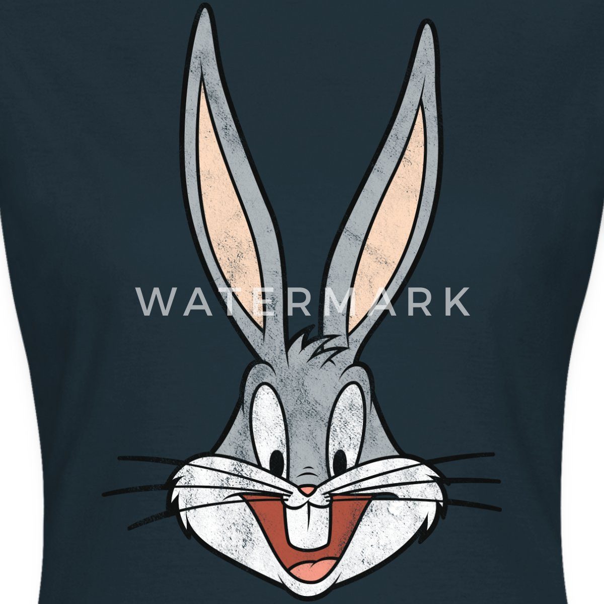 Spreadshirt T-Shirt Looney Tunes Bugs Bunny Kopf Vintage Frauen T-Shirt (1- günstig online kaufen