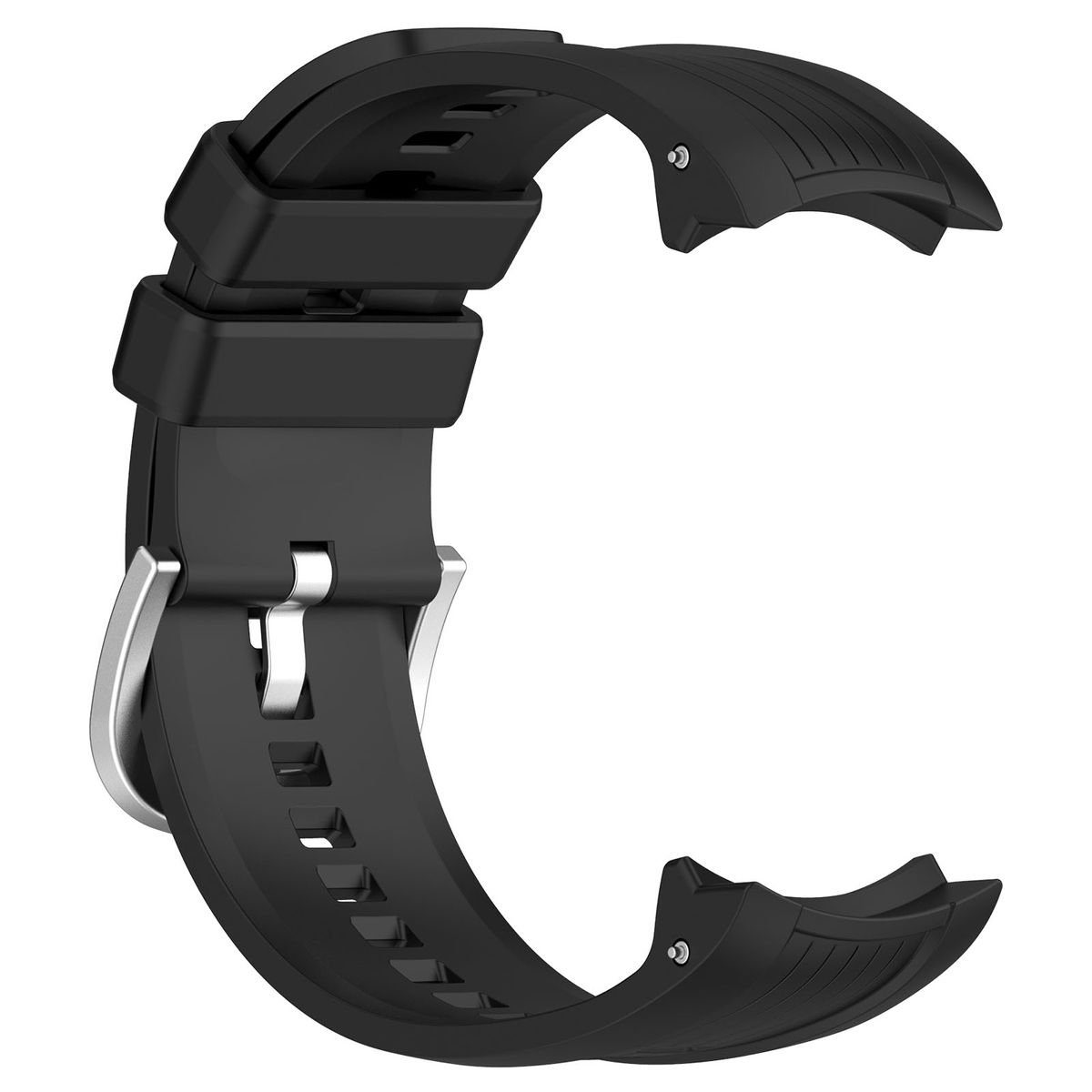 Smartwatch-Armband Silikon Für Vertikale Textur Balance Schwarz Amazfit Wigento Design Armband