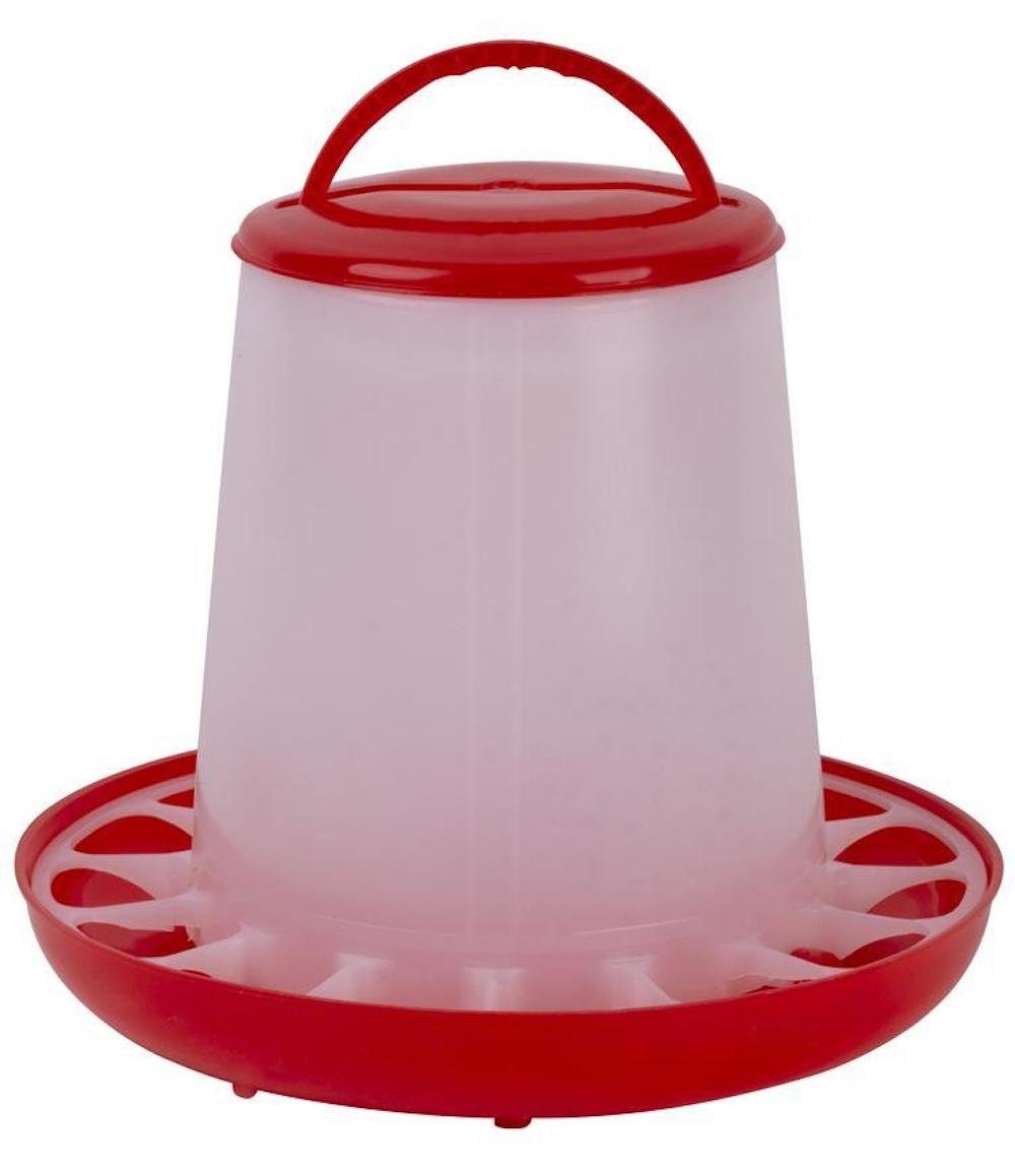 Vogeltränke Futterspender, Futterstation 6kg, Geflügel, Kunststoff
