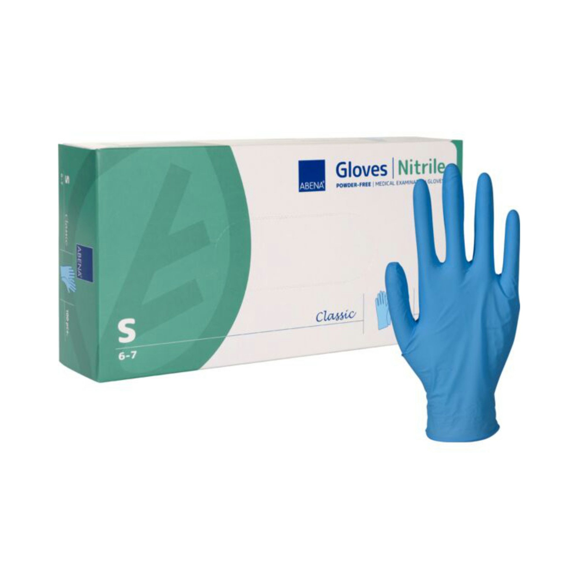 Nitril-Handschuhe Abena - Einmalhandschuhe - Nitril Puderfrei in blau