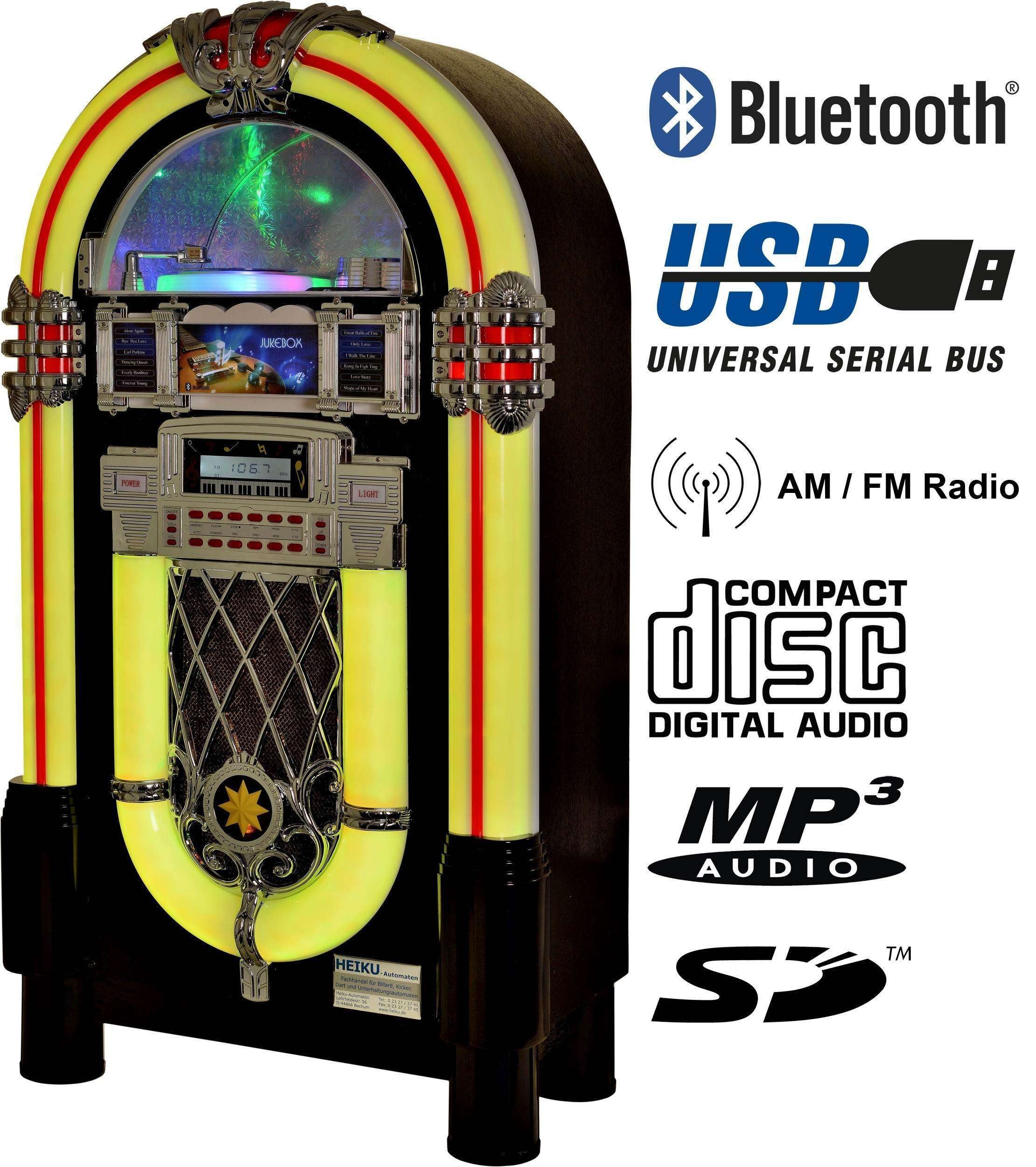 Multimedia Musikbox Festival 1051 Retro-Radio