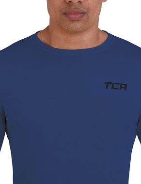 TCA Langarmshirt TCA Herren Langarm Laufshirt - Leuchtend Blau (1-tlg)