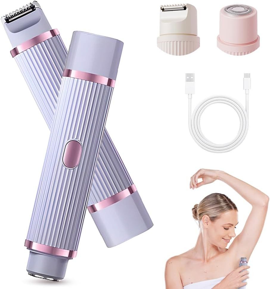 home trends Elektrorasierer Elektrorasierer für Frauen, Körperrasierer für Frauen, 5-Stufen-Reinigungs-und Ladestation, Aufsätze: 1, integrierter Prazisionstrimmer, 2-in-1 wiederaufladbarer Elektrorasierer für Frauen, Damenrasierer zum Rasieren von Schamhaaren