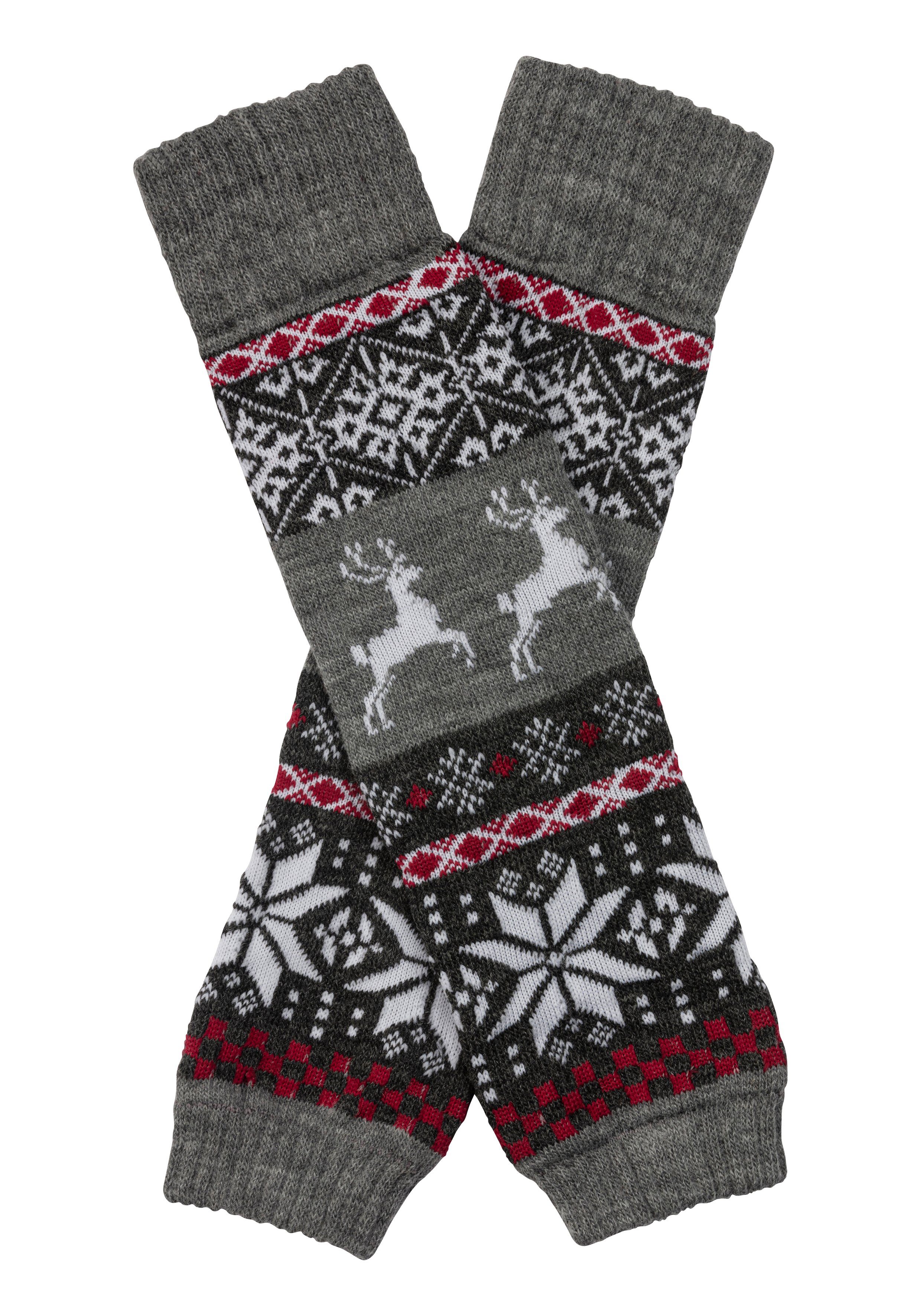 Lavana Beinstulpen (Packung) mit eingestrickten Motiven günstig online kaufen