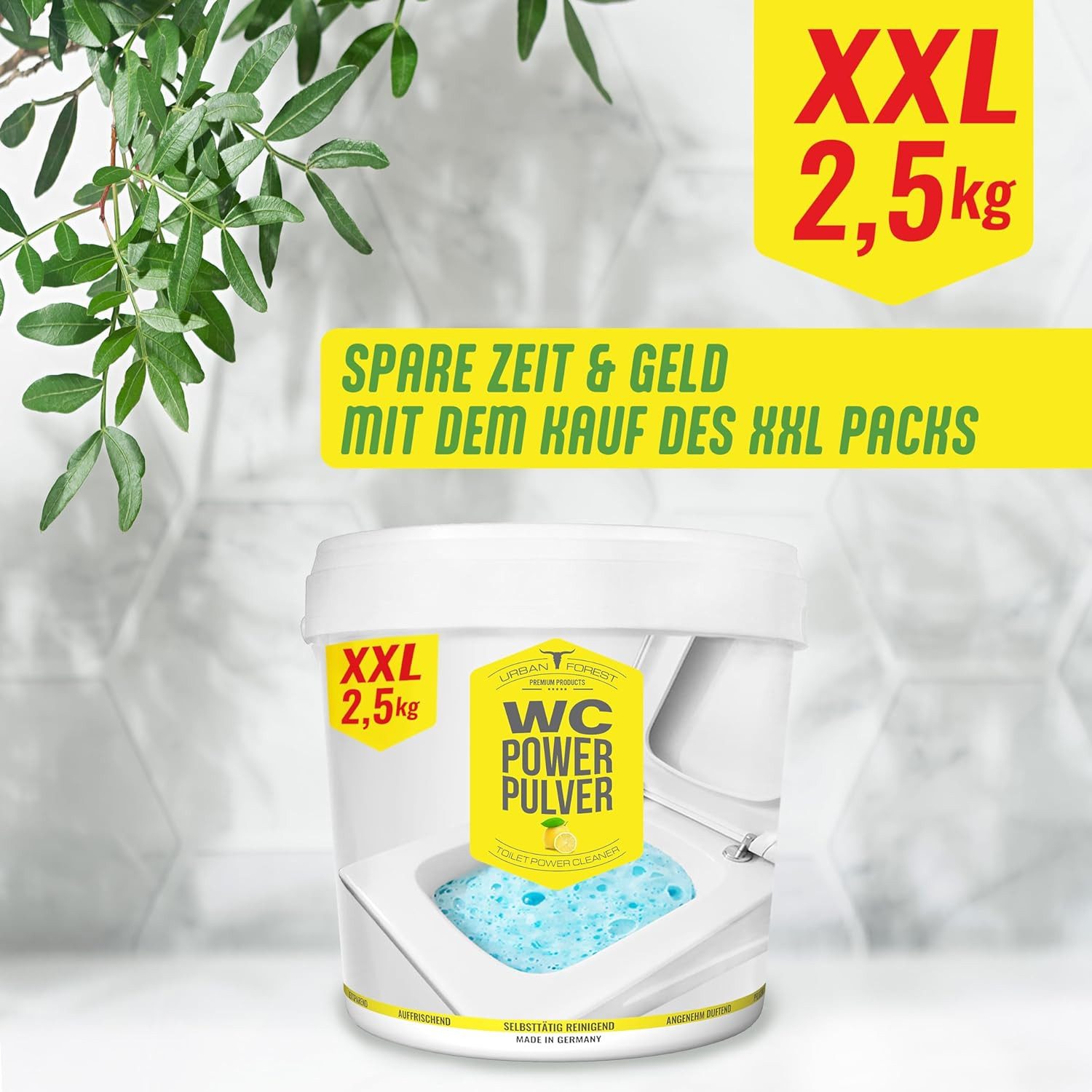 URBAN FOREST WC Reiniger, Intensivschaum, WC Power Reiniger, WC Zauberschaum Allzweckreiniger (1-St)