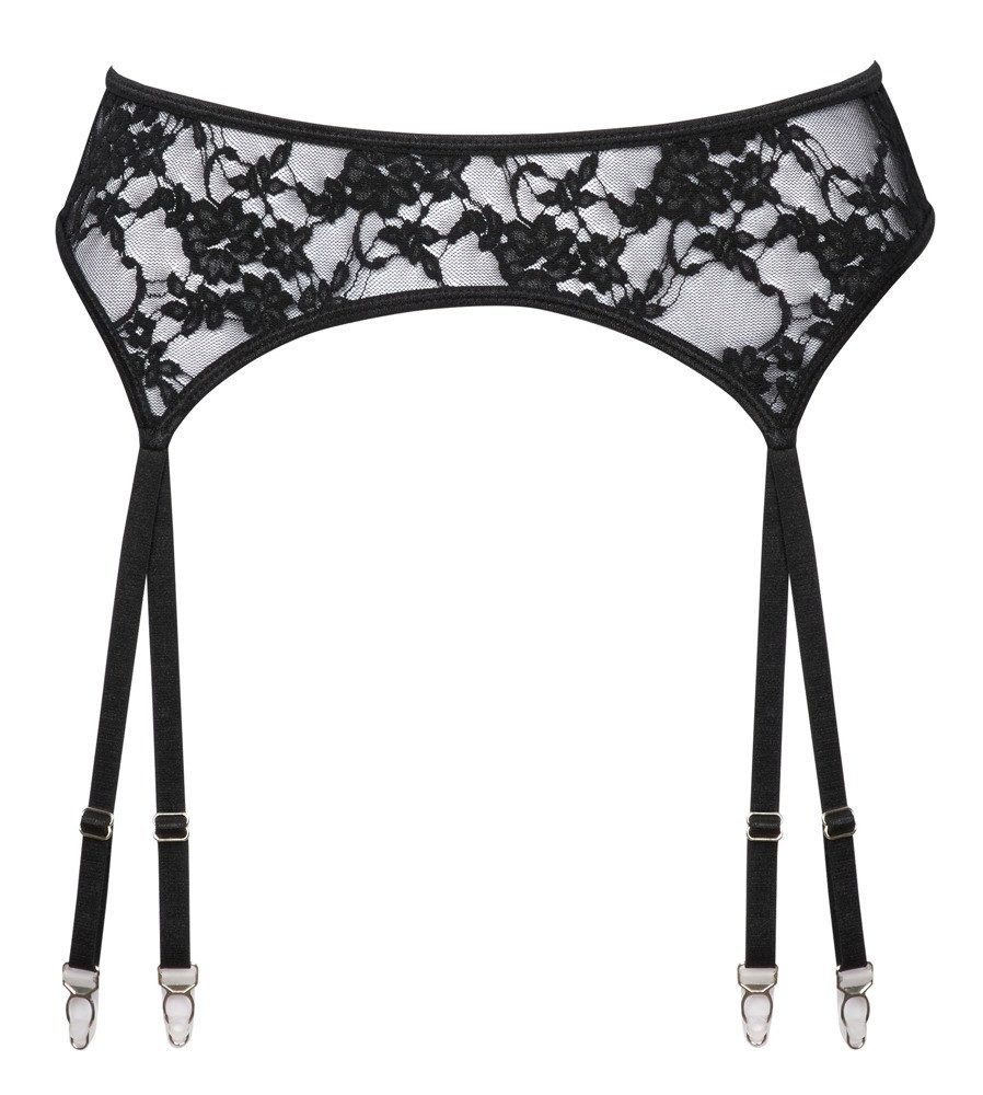 Cottelli Collection Strapsgürtel Strumpfgürtel aus Spitze - schwarz, verstellbar