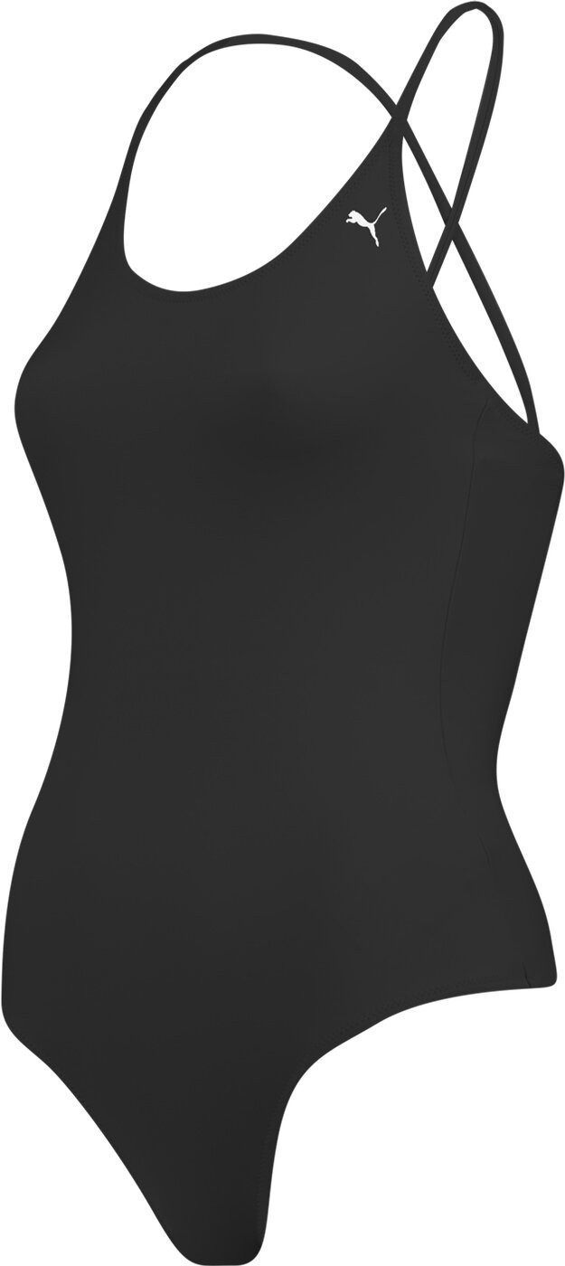 PUMA Badeanzug PUMA SWIM WOMEN VNECK PADDED SWIMSUIT 1P black