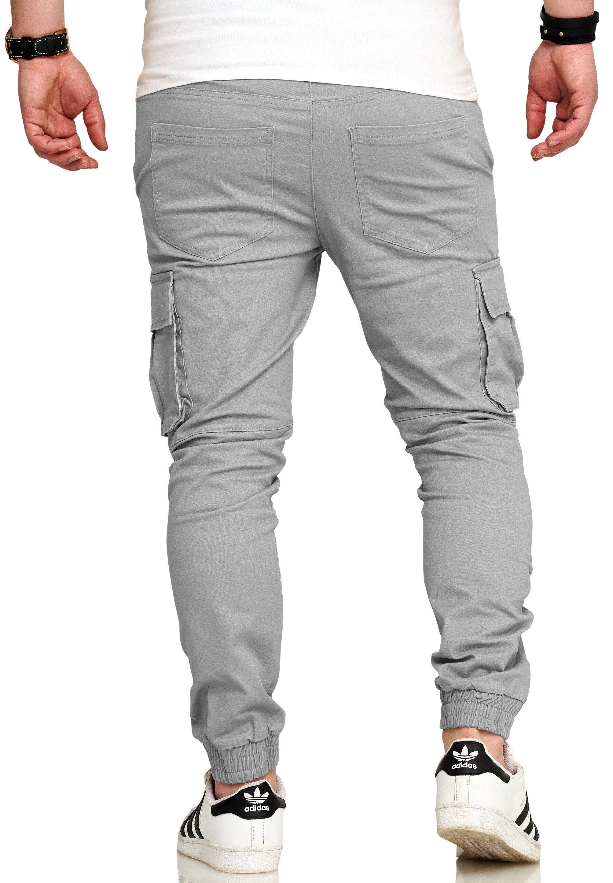 SOULSTAR Cargohose S2LOM Herren Chino Jogger Jeans Hose Stoffhose Freizeithose