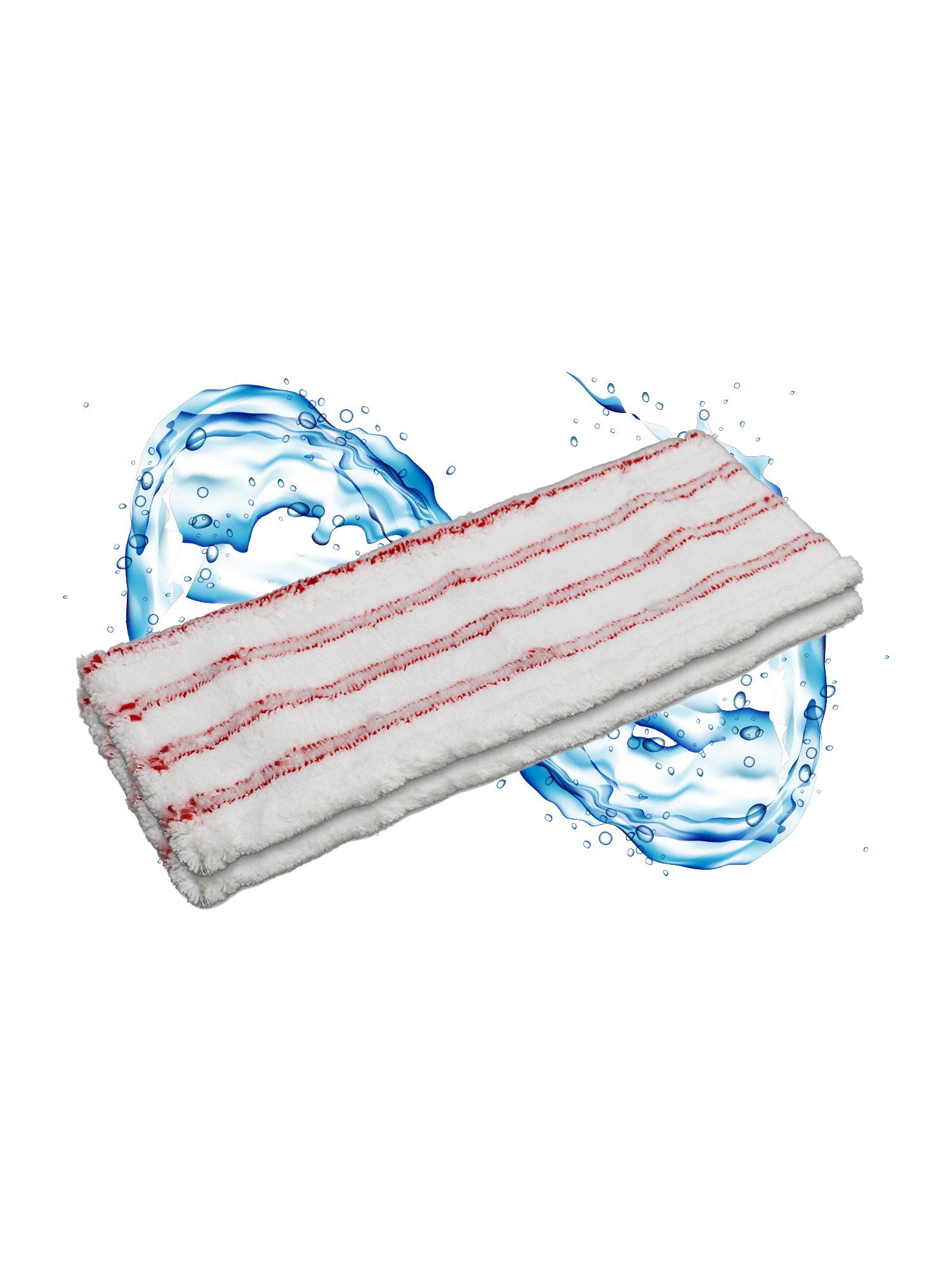 Moppland Mikrofaser Wischbezug Profi 40cm/50cm – Ersatzbezug Waschbar bis 90°C Wischmopp-Ersatzkopf (50, Einzelartikel, 2-tlg., Wischmopp Ersatzbezug, Waschbar bis 90°C, saugstark, langlebige, wiederverwendbar, reusable)