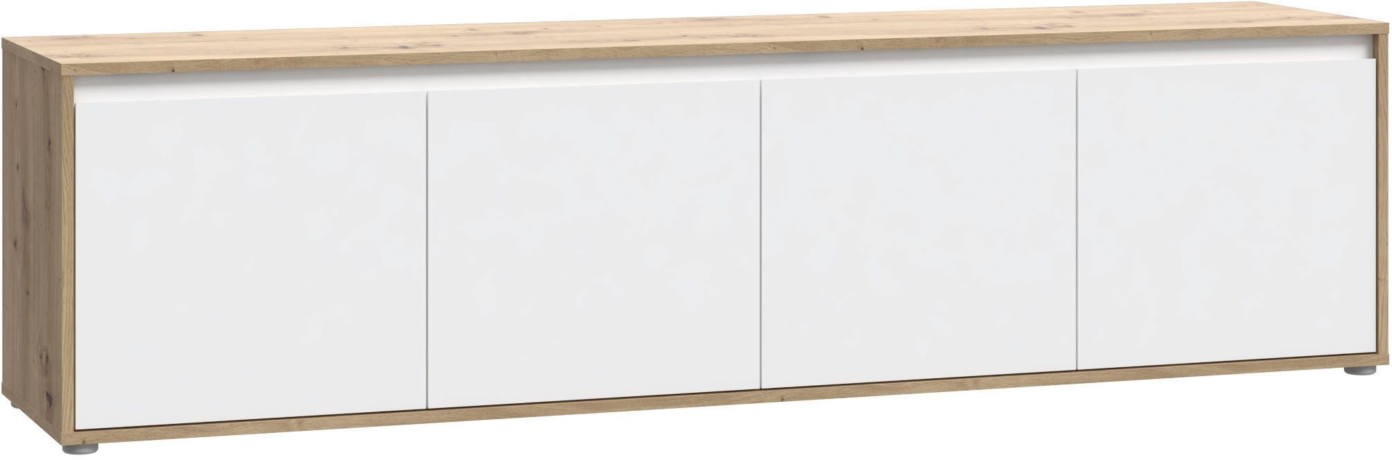 FORTE Lowboard TV-Board groß Breite ca 190 cm (B/H/T 188,3/49,7/42 cm), grifflose Front, viel Stauraum