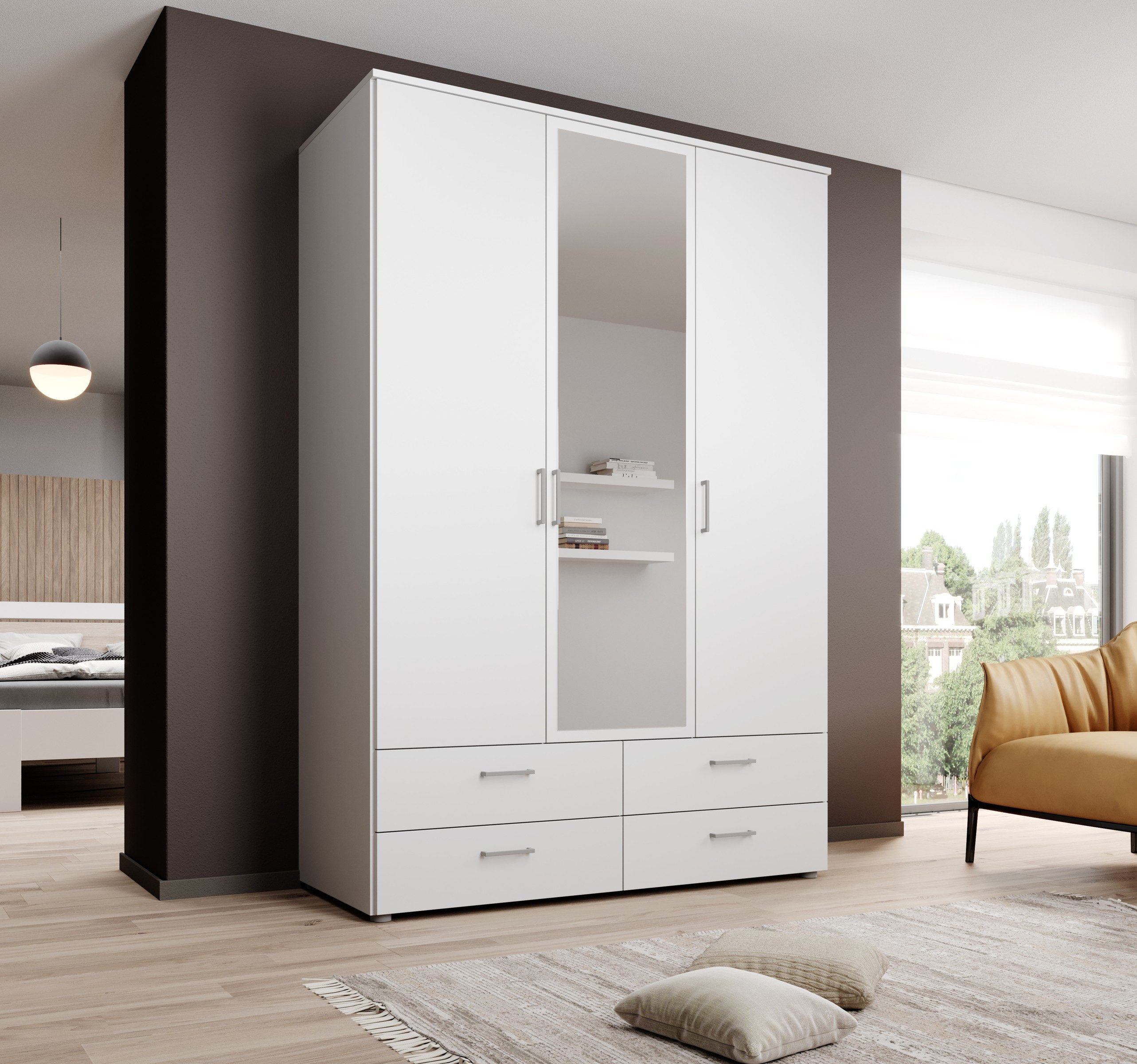 Pol-Power Kleiderschrank 137,8 x 198,6 x 48 cm (B/H/T)