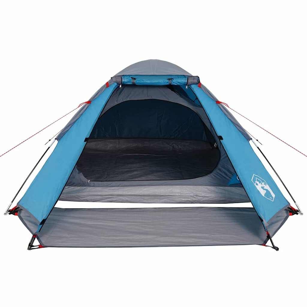 vidaXL Kuppelzelt Kuppel-Campingzelt 4 Personen Blau Wasserdicht, (1 tlg)