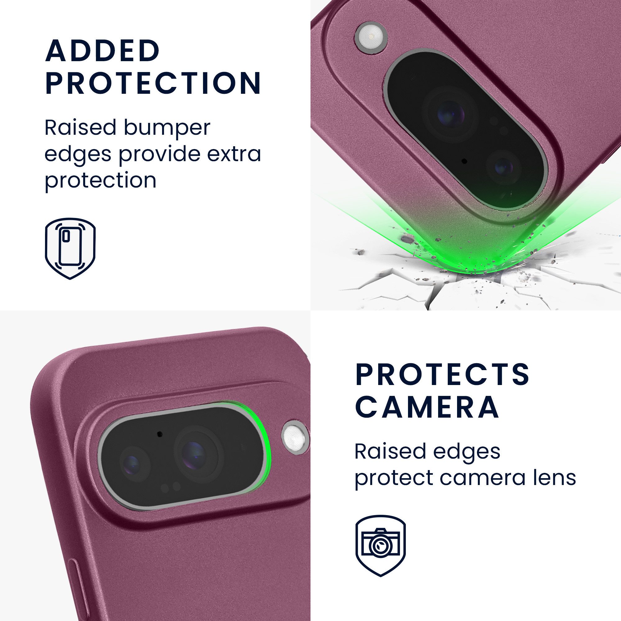 kwmobile Handyhülle Handyhülle für Google Pixel 10 Hülle, weiche Silikon Case metallisch schimmernd - Schutzhülle Cover