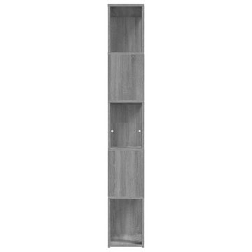 furnicato Bücherregal Grau Sonoma 45x24x160 cm Holzwerkstoff