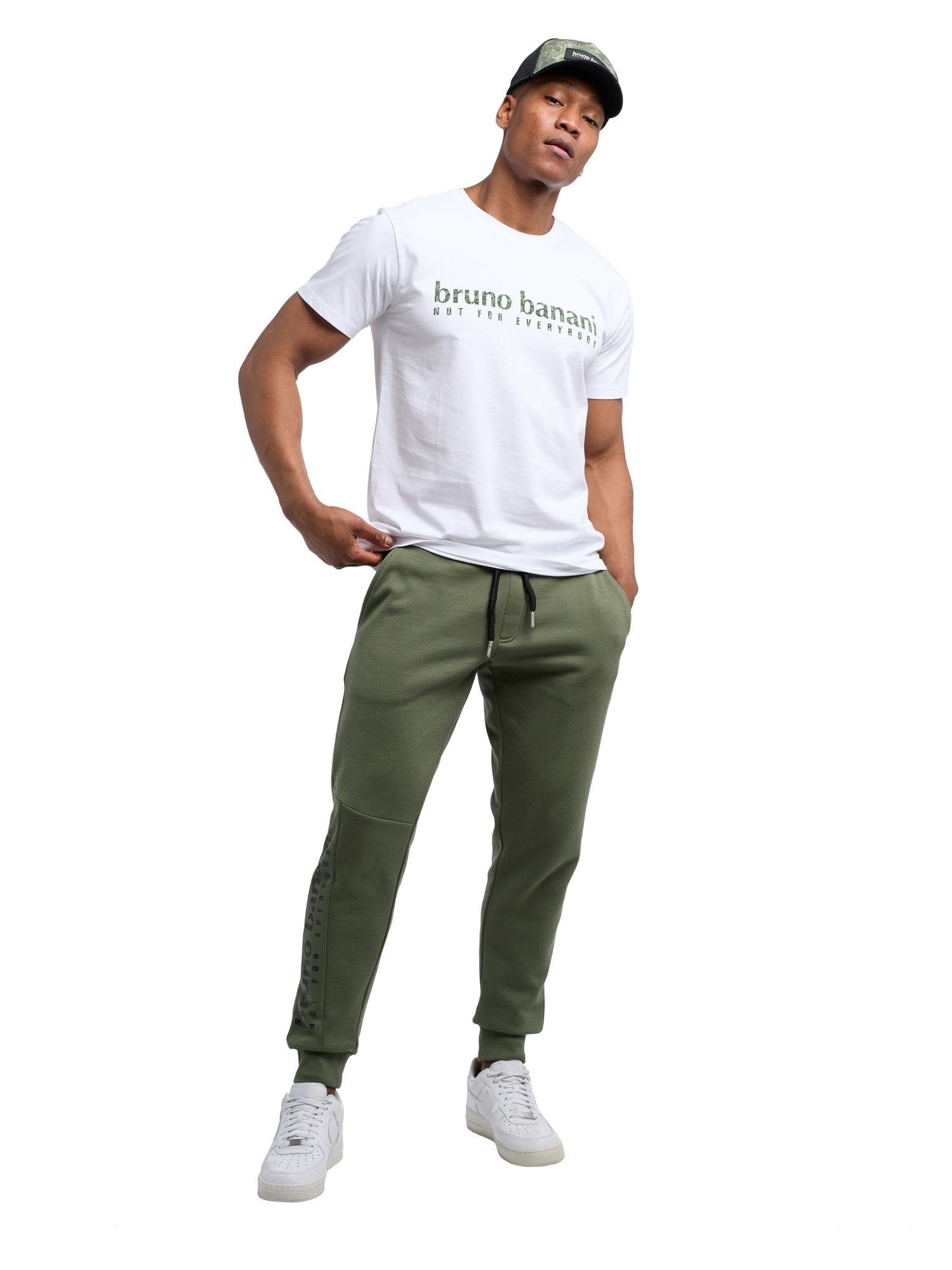 Bruno Banani T-Shirt Abbott Grün Weiß 