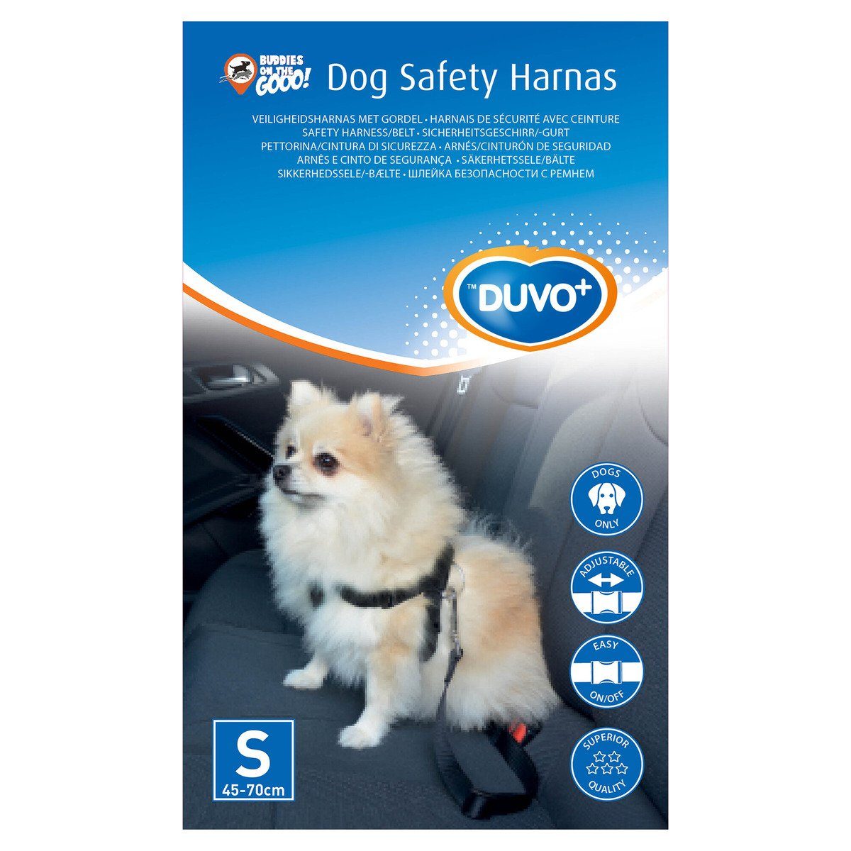 DUVO+ Autohundegeschirr Auto Sicherheitsgeschirr