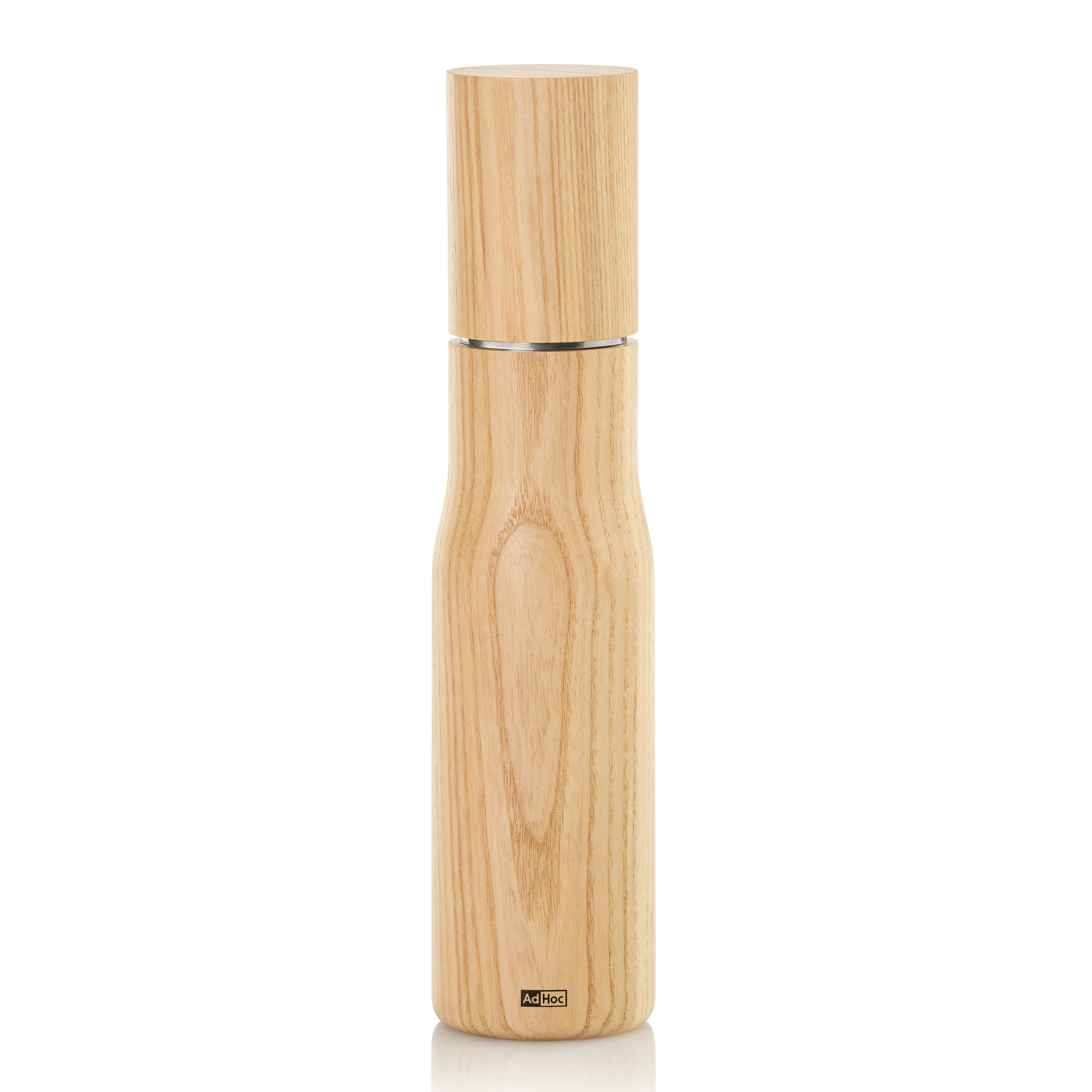 AdHoc Salz-/Pfeffermühle LEVO 27 cm manuell, (1 Stück), Gewürzmühle aus Eschenholz mit langlebigem Keramikmahlwerk – Bild 2 von 3