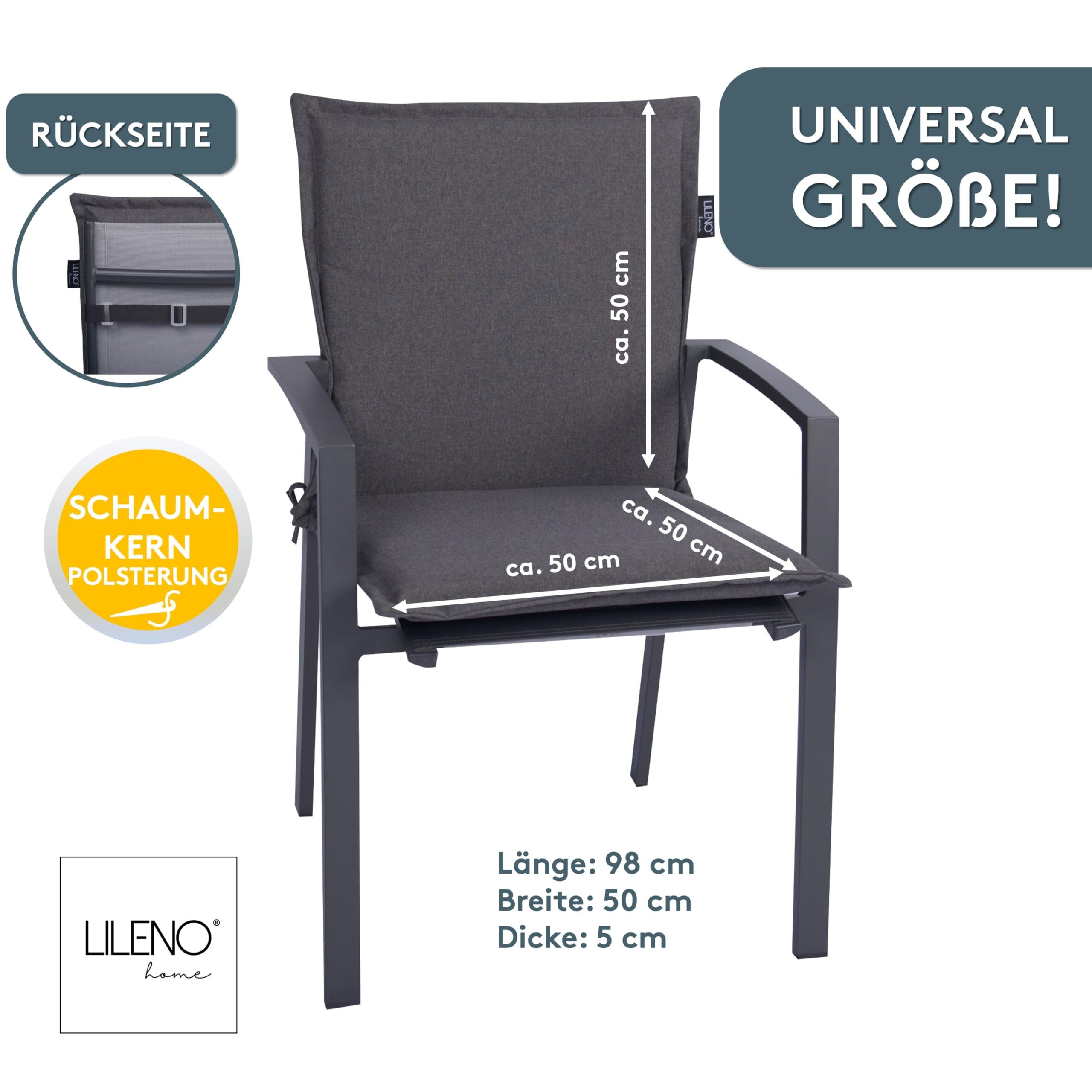 LILENO HOME Polsterauflage Gartenstuhl Niedriglehner Auflage, günstig online kaufen