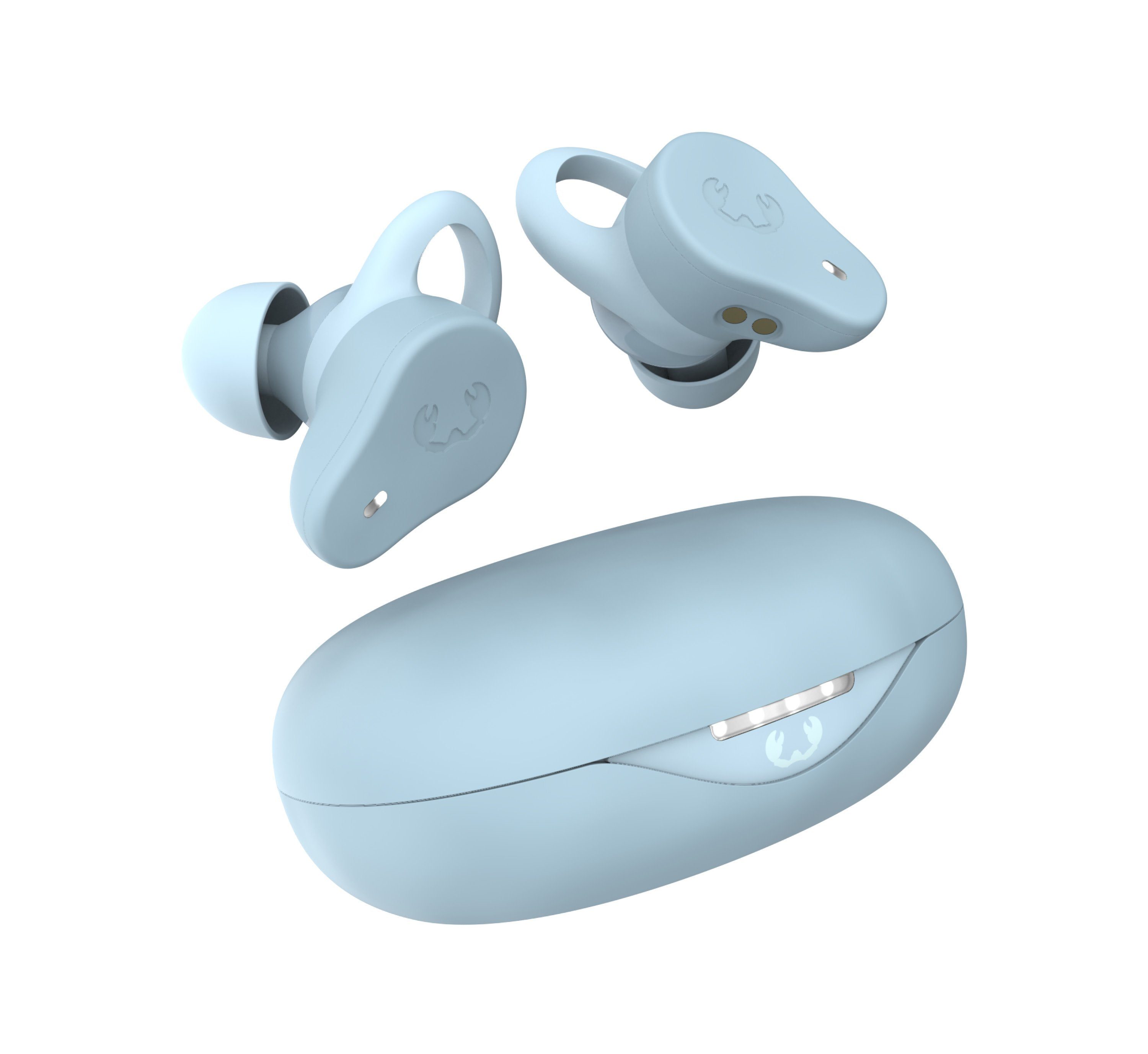 Fresh´n Rebel Twins Move Kopfhörer (Kabelloses Hörerlebnis mit True Wireless-Technologie, Intuitive Touch-Steuerung für bequeme Bedienung, Langlebige Batterie mit bis zu 30 Stunden Wiedergabezeit) Dusky Blue