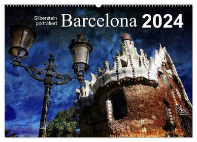 CALVENDO Wandkalender Barcelona (Wandkalender 2024 DIN A2 quer), CALVENDO Monatskalender