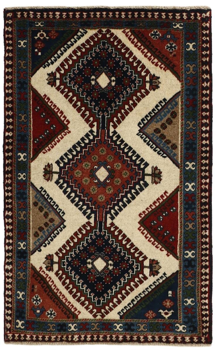 Orientteppich Yalameh 63x96 Handgeknüpfter Orientteppich / Perserteppich, Nain Trading, rechteckig, Höhe: 12 mm