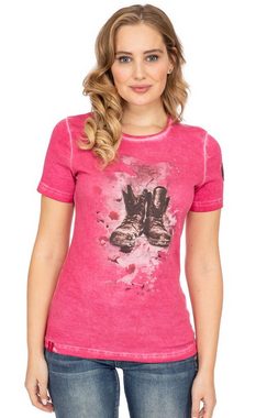 Almgwand Trachtenshirt T-Shirt BRUNNENBERGALM pink