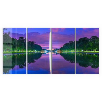 DEQORI Glasbild 'Washington Monument', 'Washington Monument', Glas Wandbild Bild schwebend modern