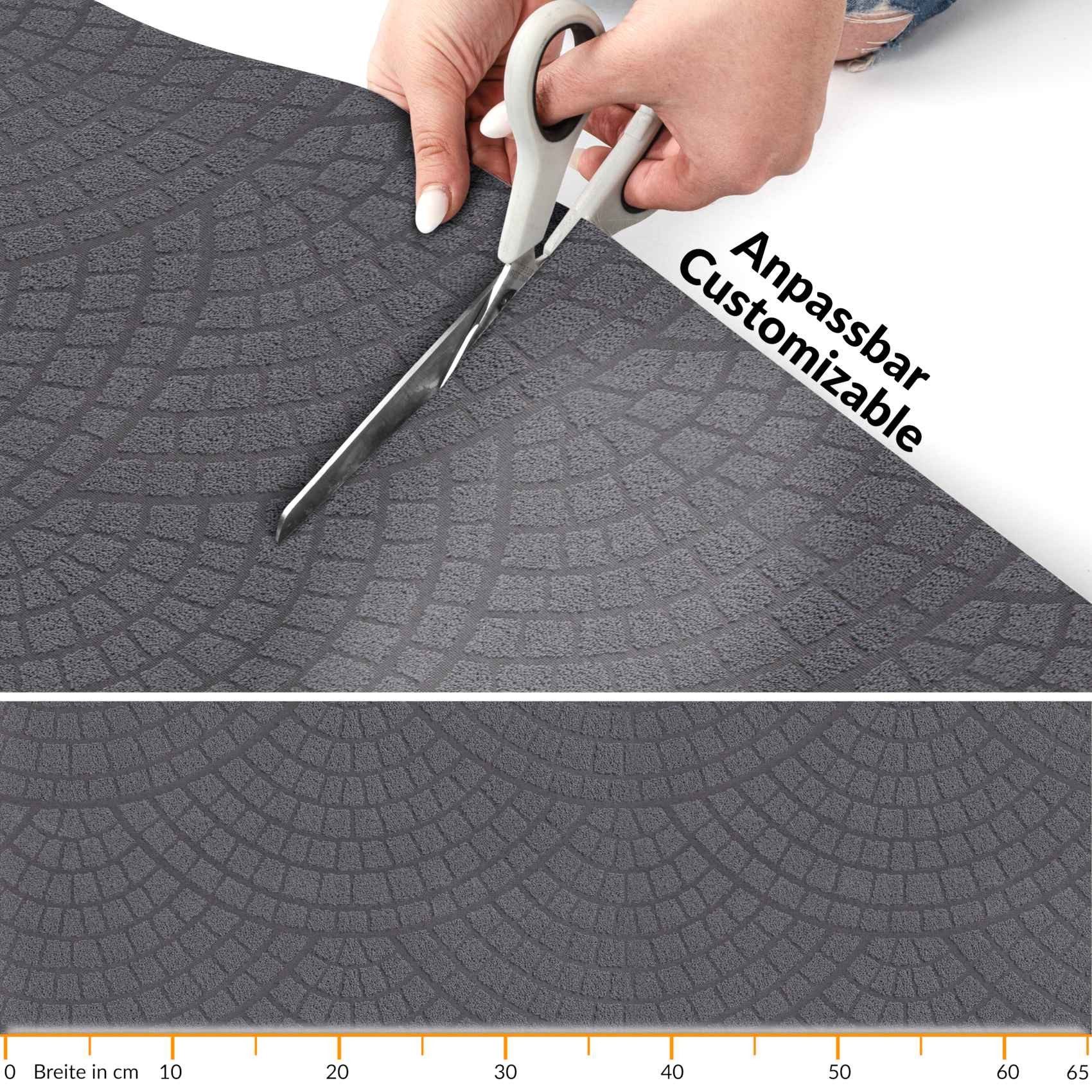 ANRO Küchenläufer Teppichläufer DAVIS Velours Läufer, Eckig, Bodenläufer 10 günstig online kaufen