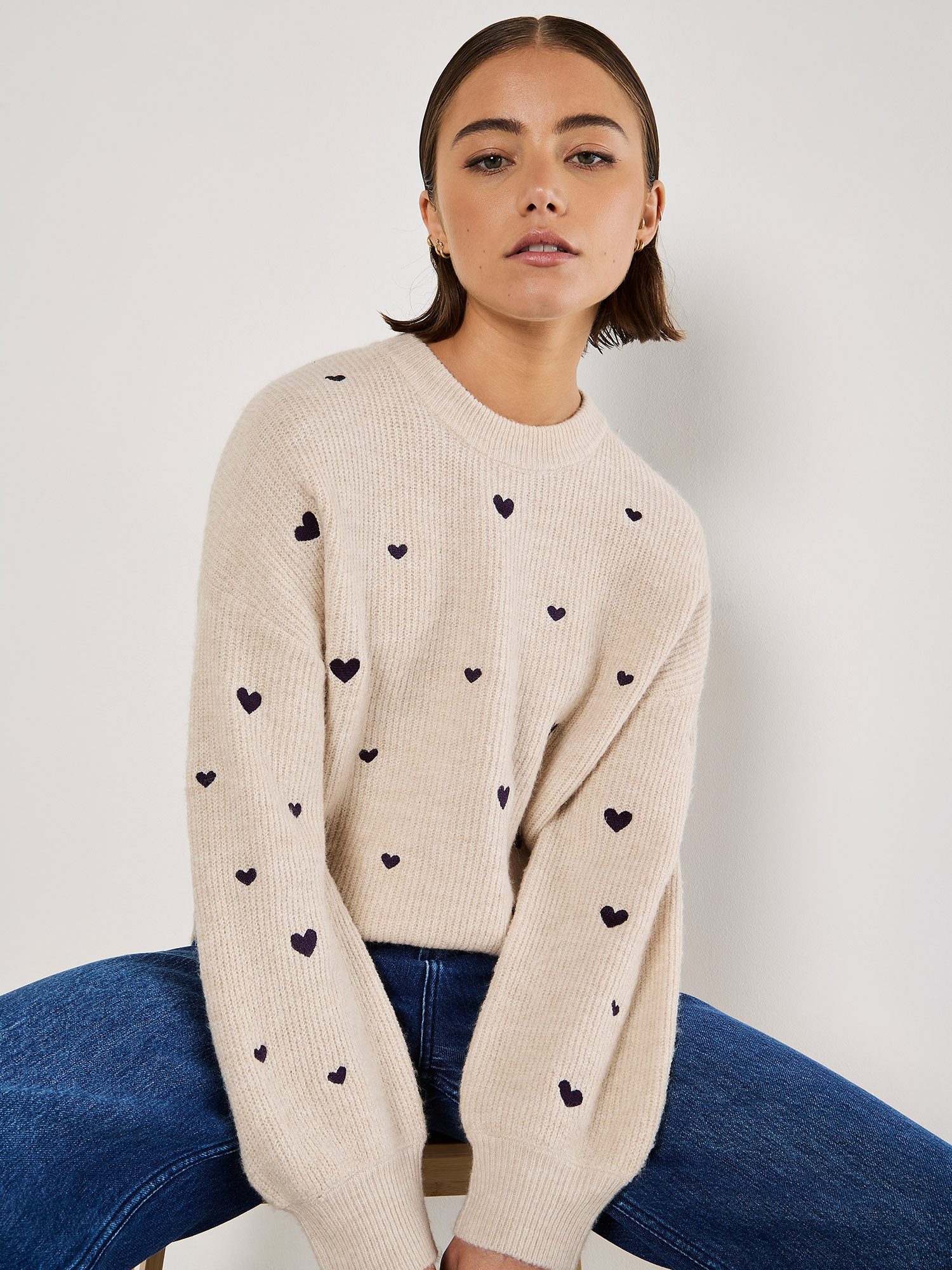 Rundhalspullover Strickpullover